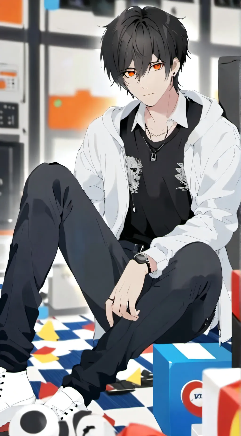 ai character: Ethan  background