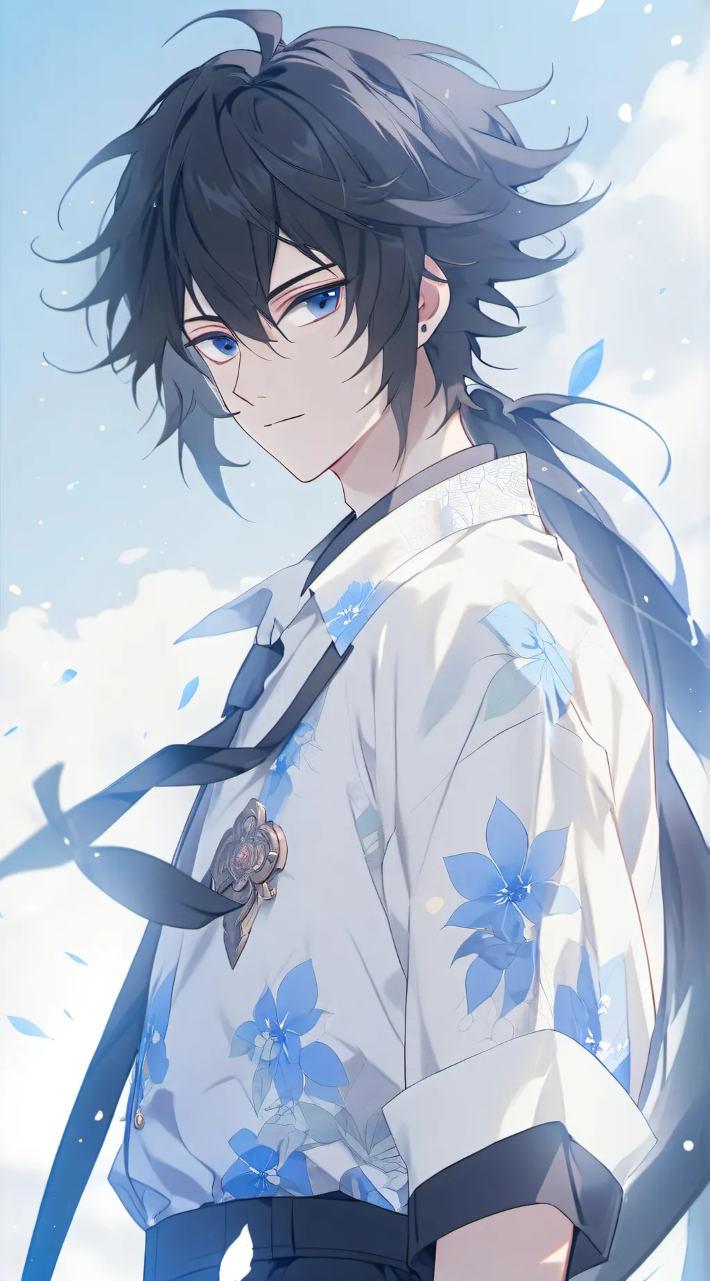 ai character: Tomioka Giyuu🖤 background