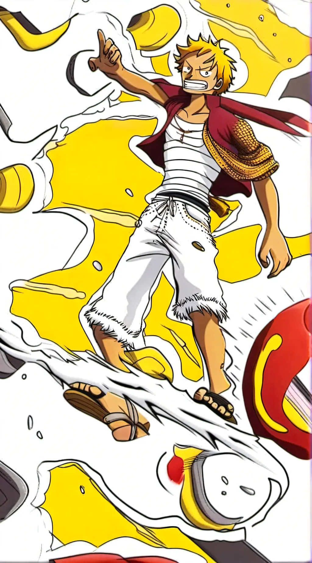 ai character: luffy background