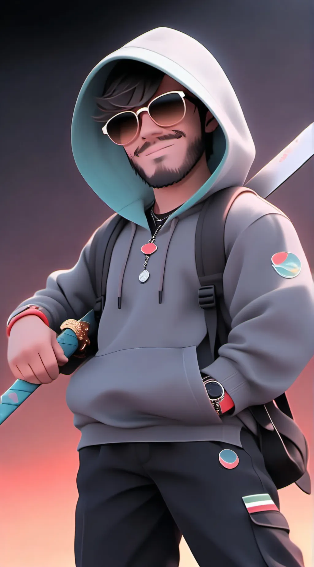 ai character: EddieVR background