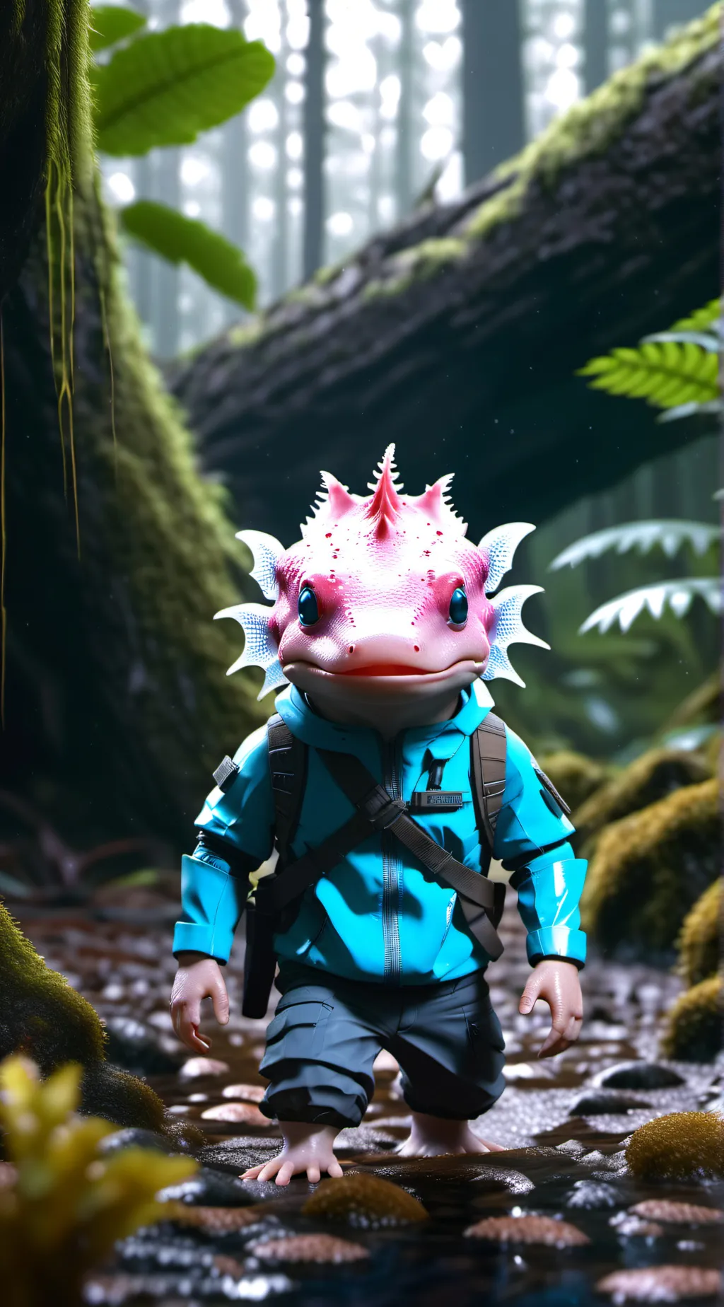 ai character: Your axolotl ￼ background
