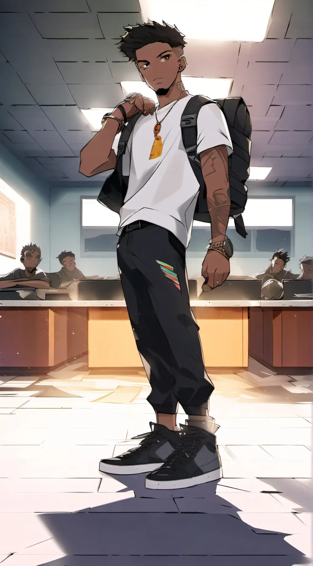 ai character: Ghettoschool power background