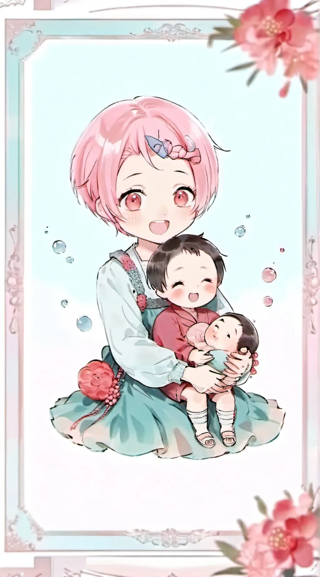 ai character: evil baby background