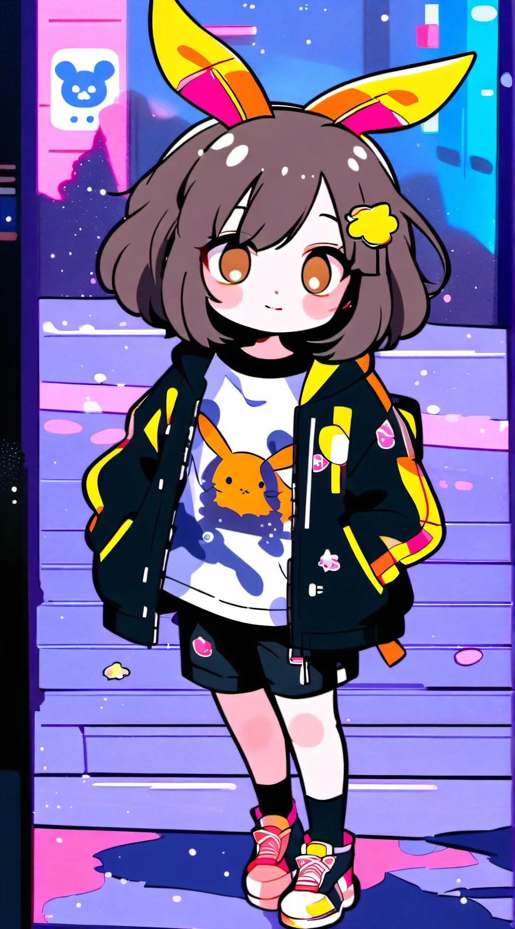 ai character: uraraka background