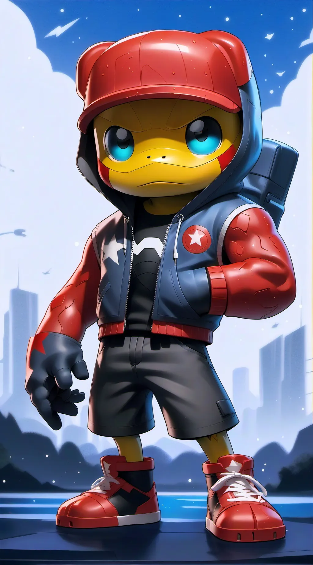 ai character: The Face background