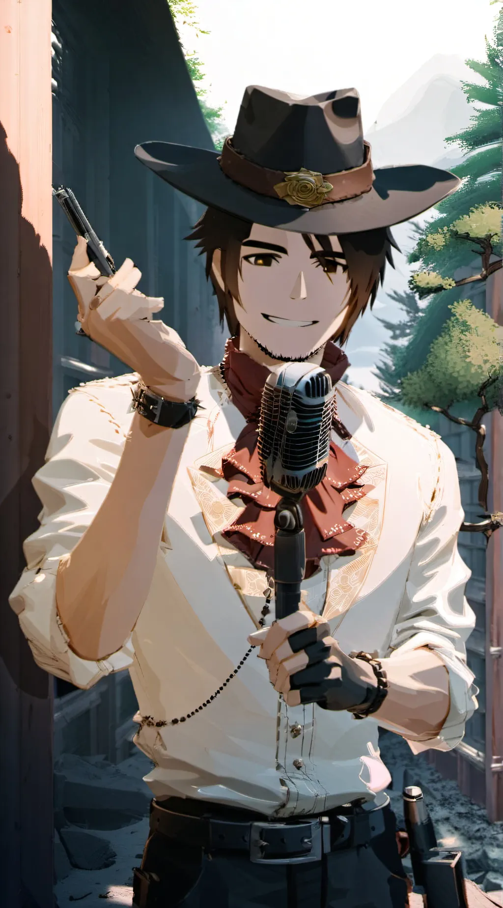 ai character: Axis boy  background