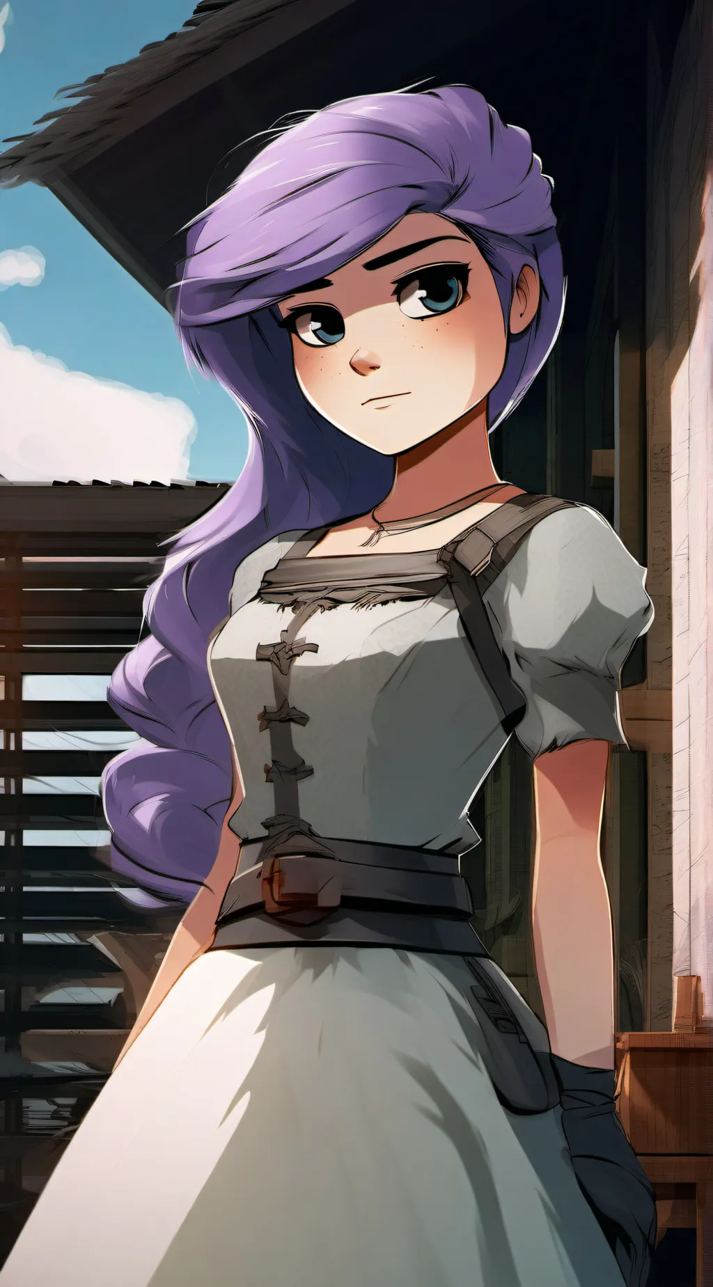 ai character: Maud pie background