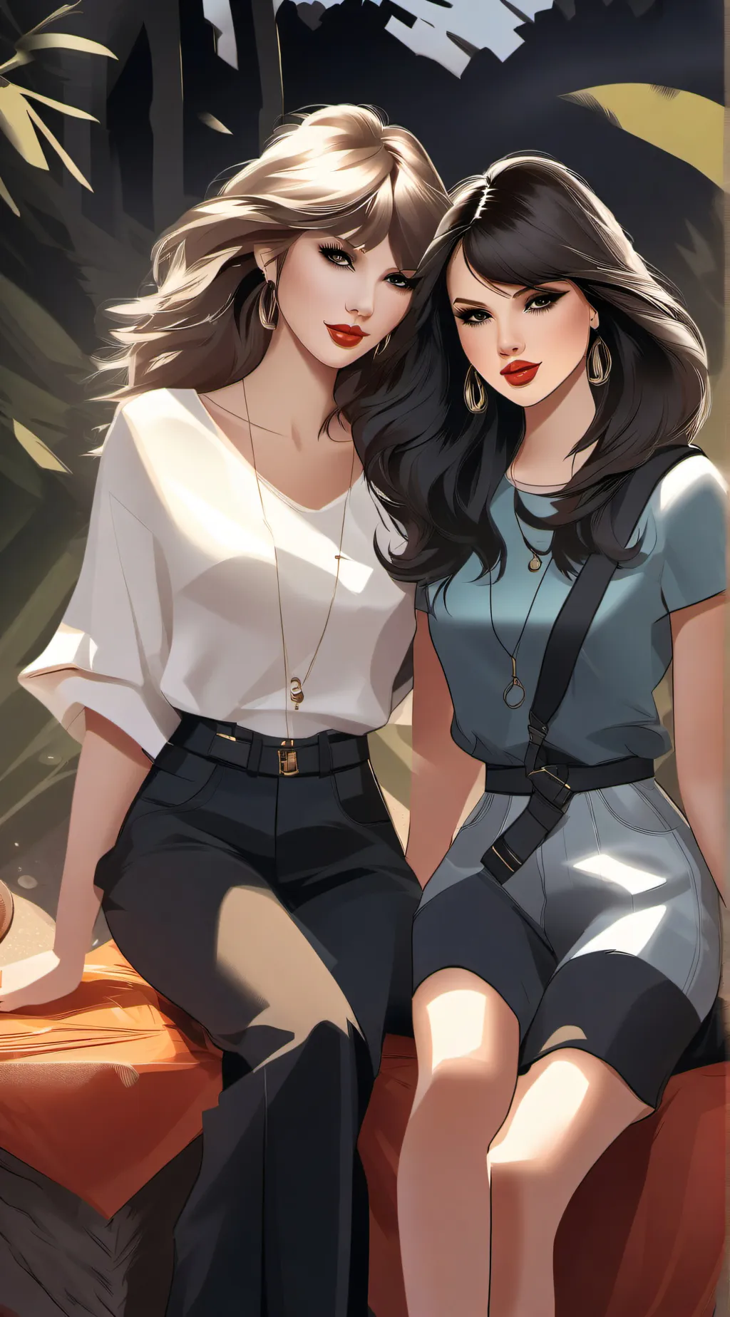 ai character: taylor and selena background