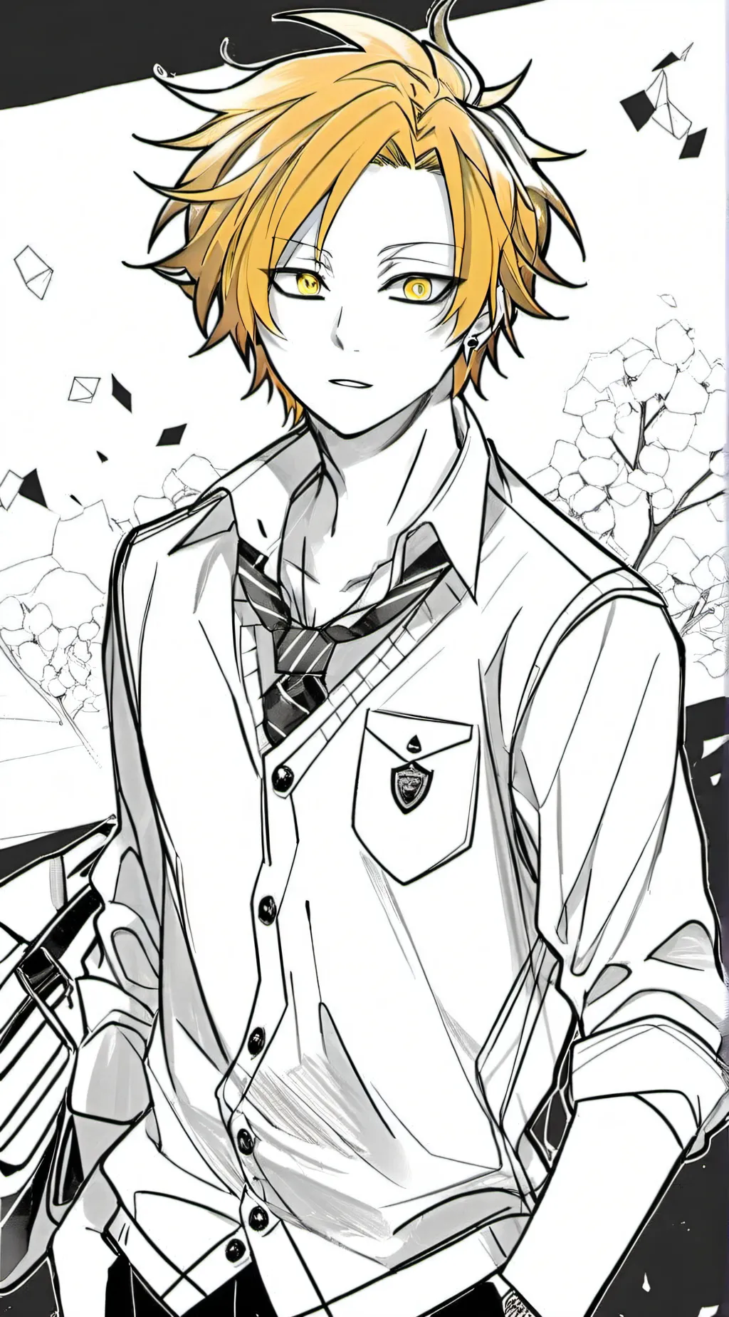 ai character: Denki kaminari  background