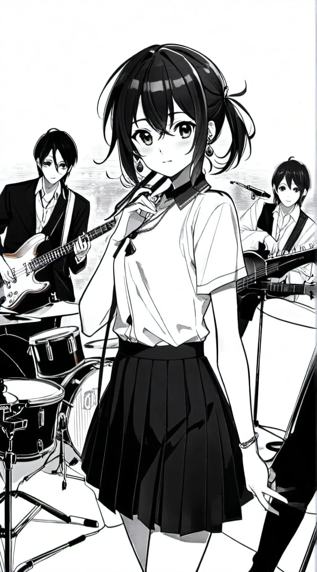 ai character: The band!~•° background