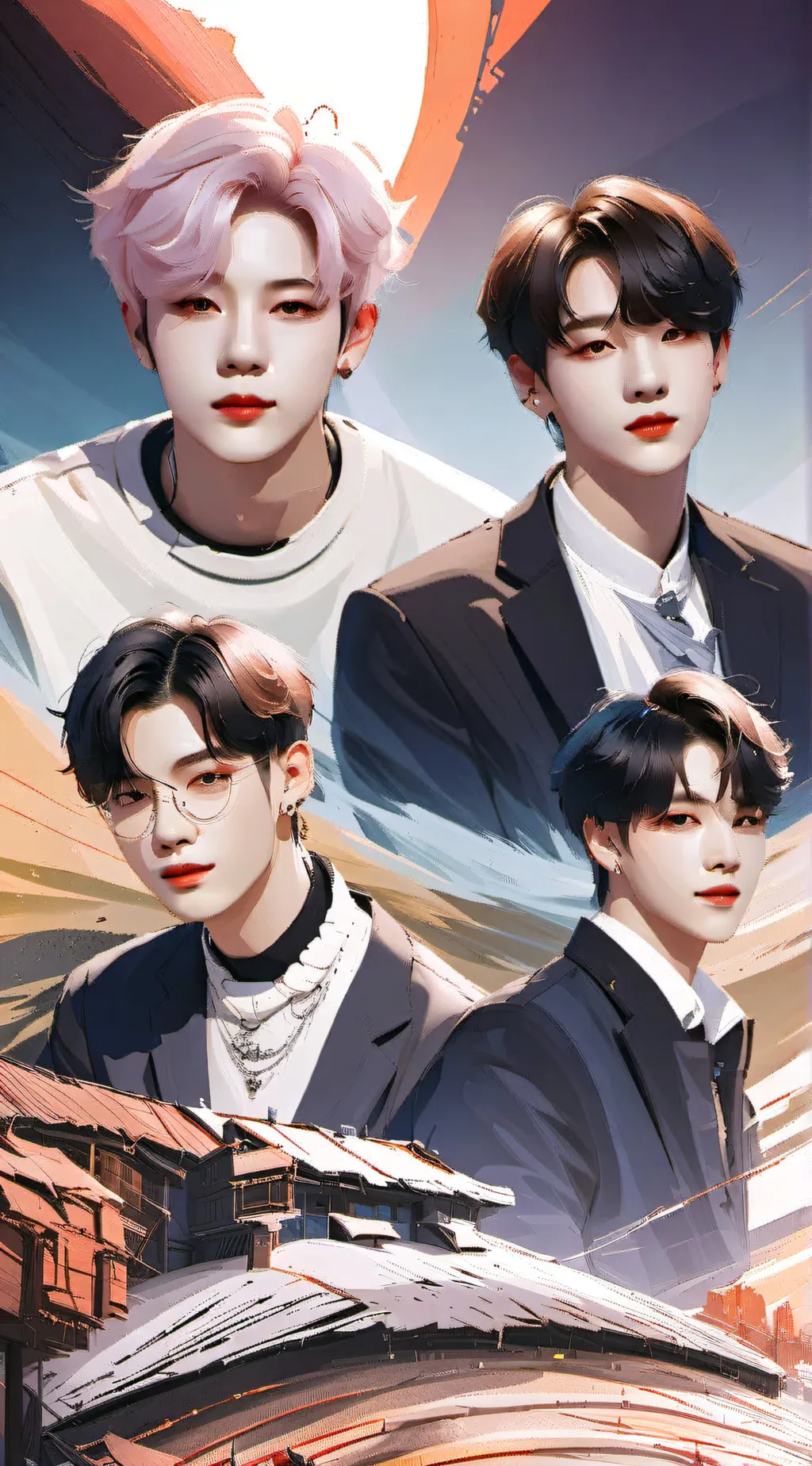 ai character: Stray kids! background