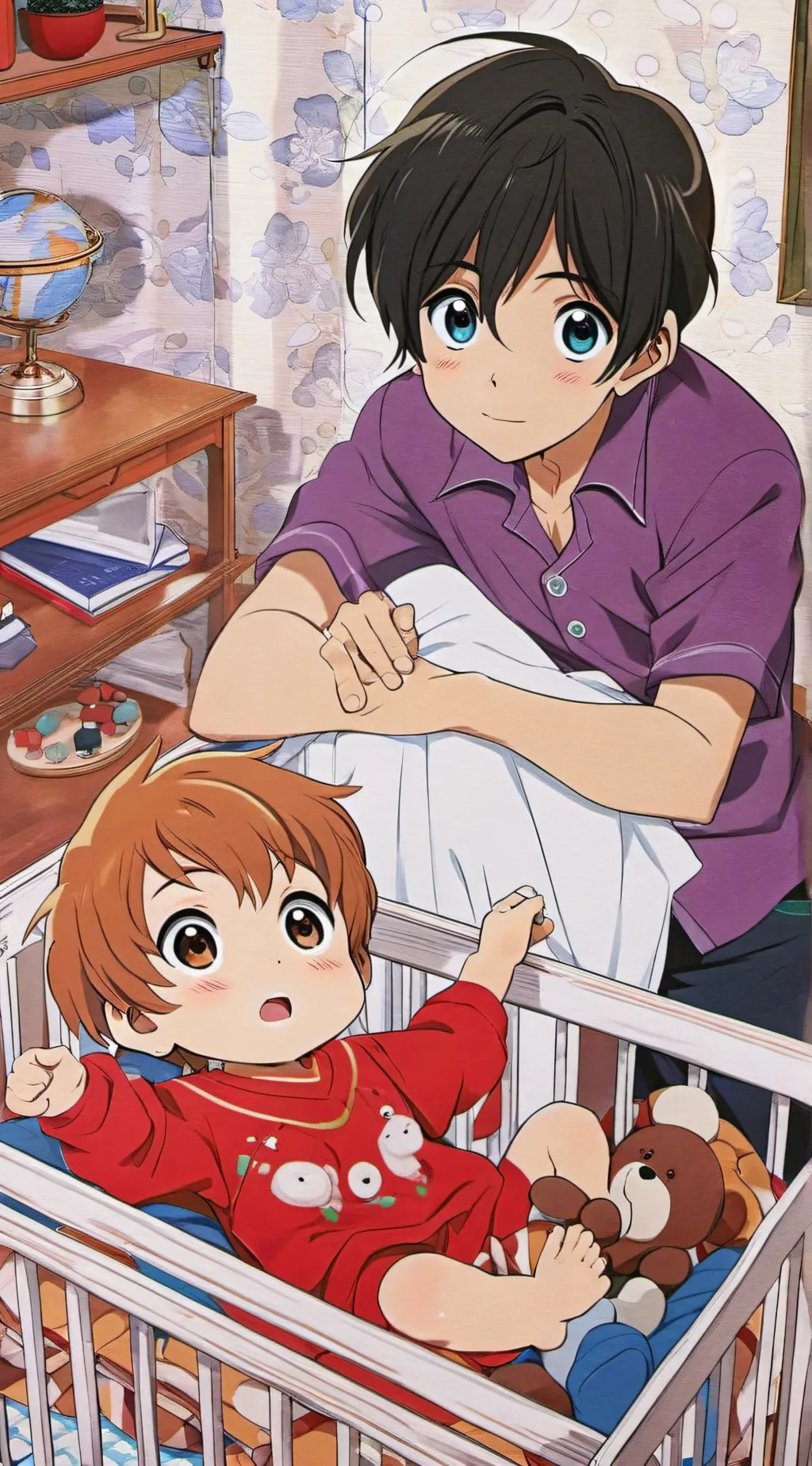 ai character: Lucas and Liam background