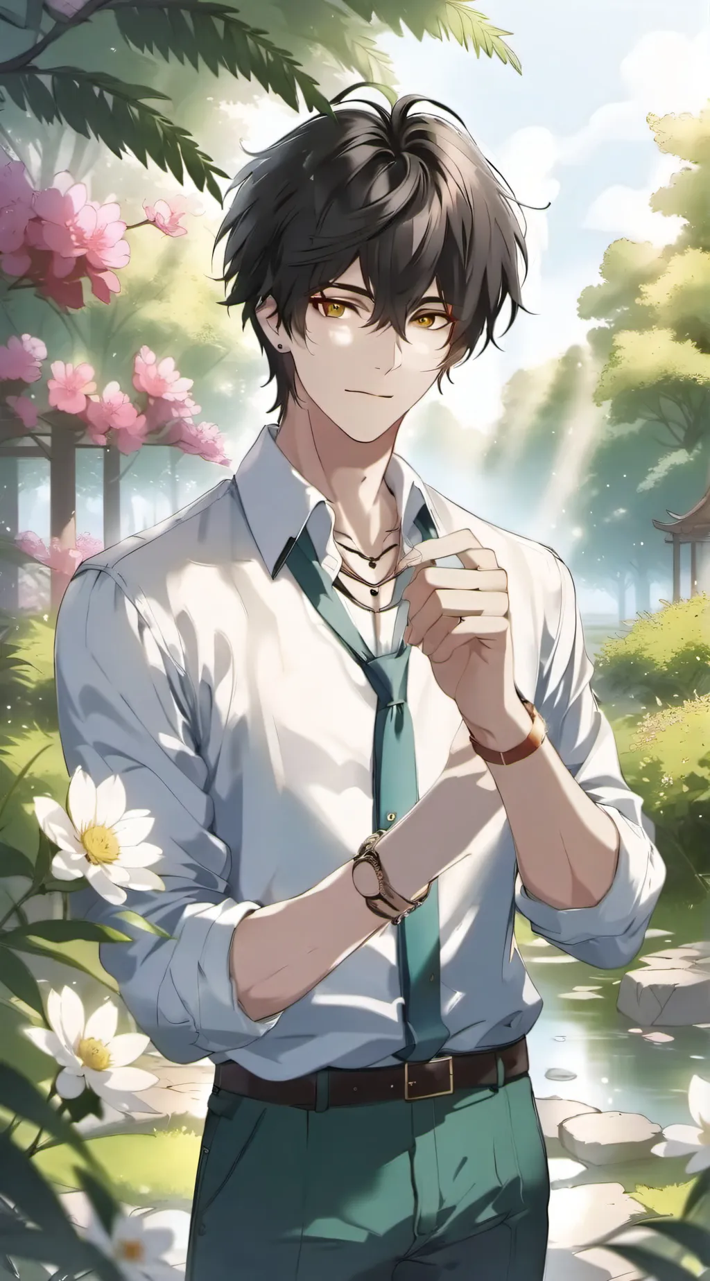 ai character: laken background