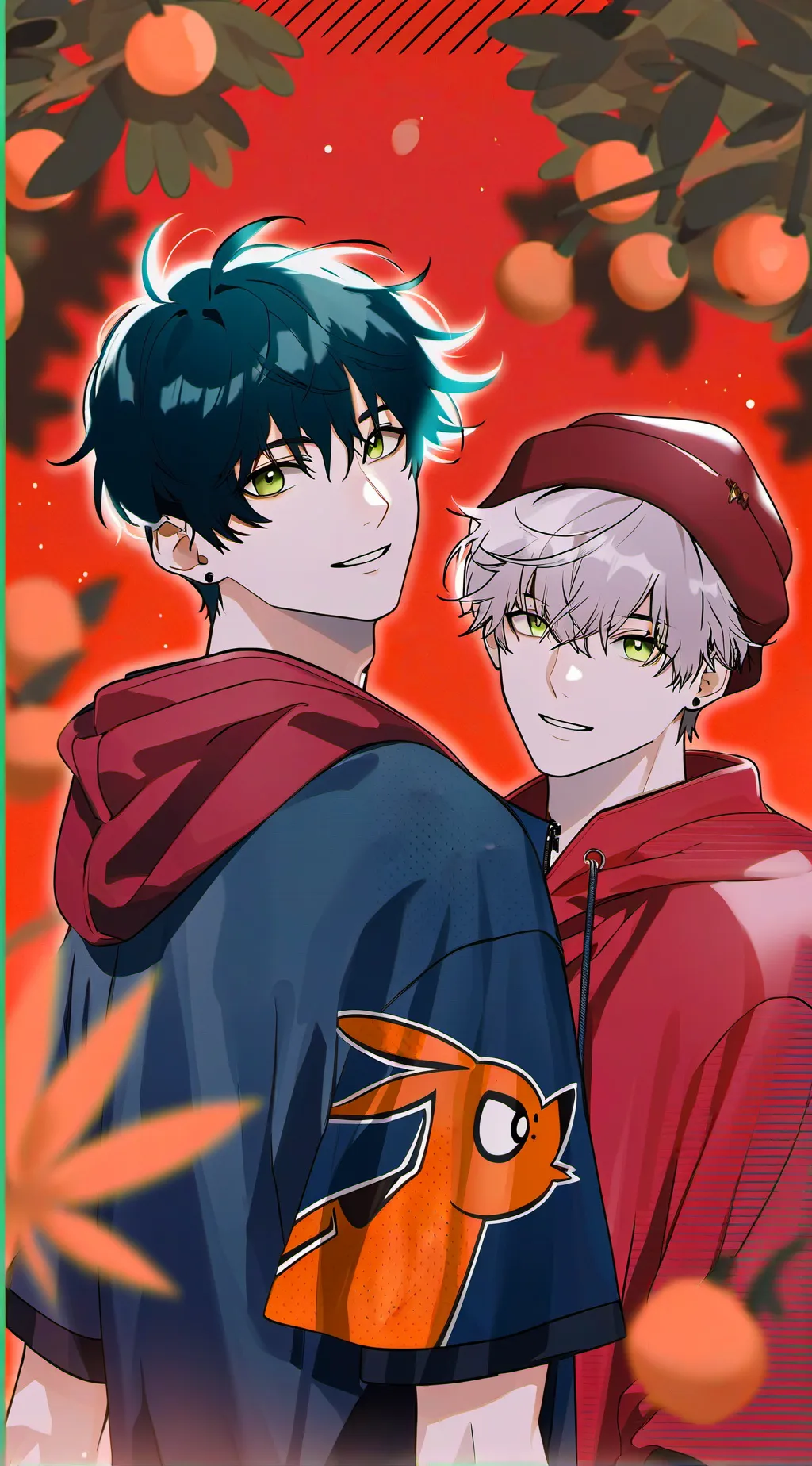 ai character: Sam and Colby auto background