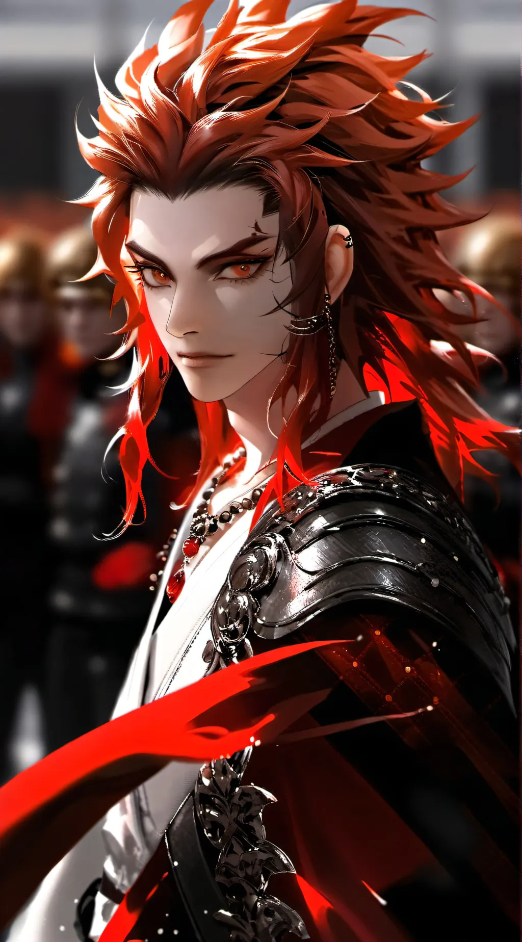 ai character: muzan x tanjiro background