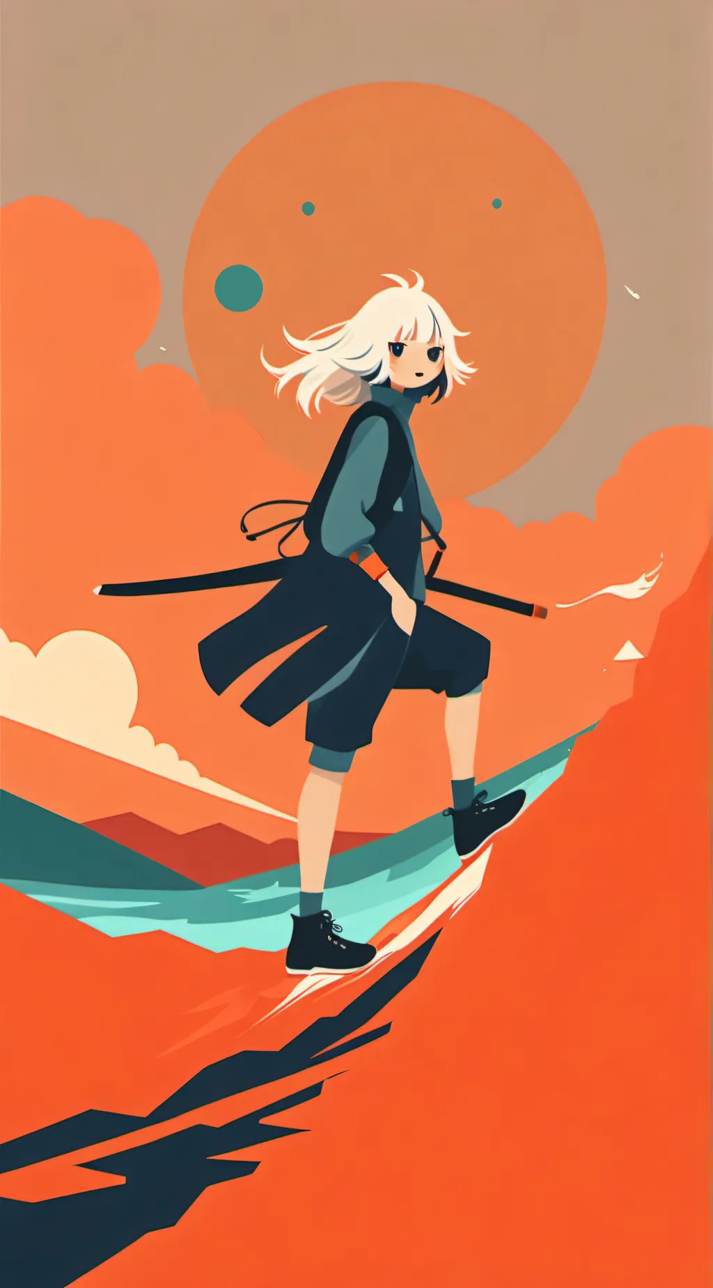 ai character: Luna background