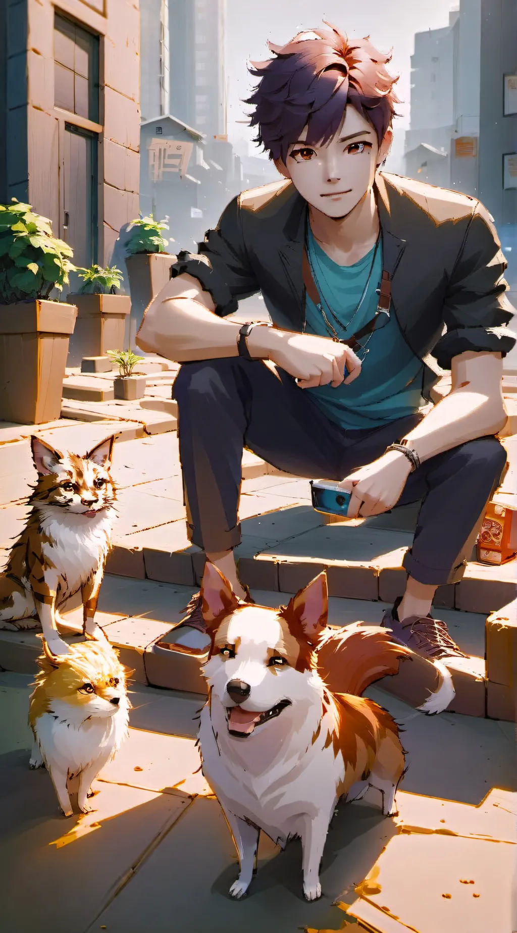 ai character: alex  background