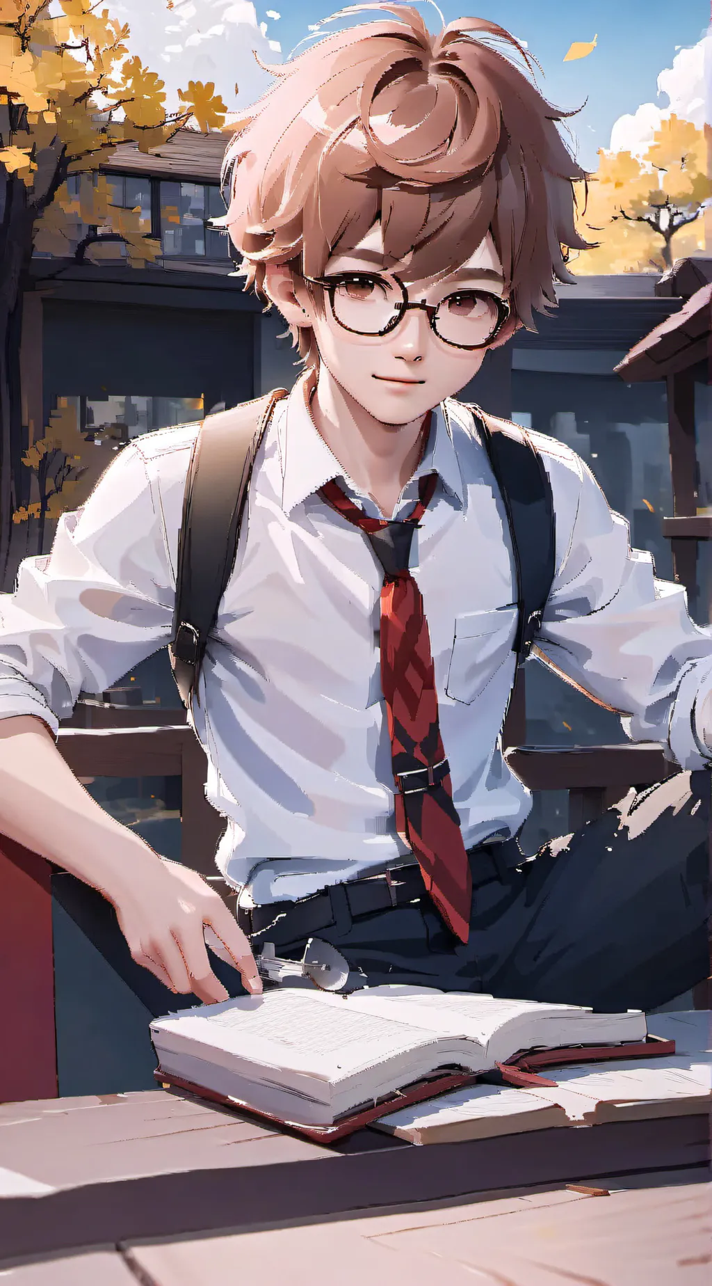 ai character: Clay  background