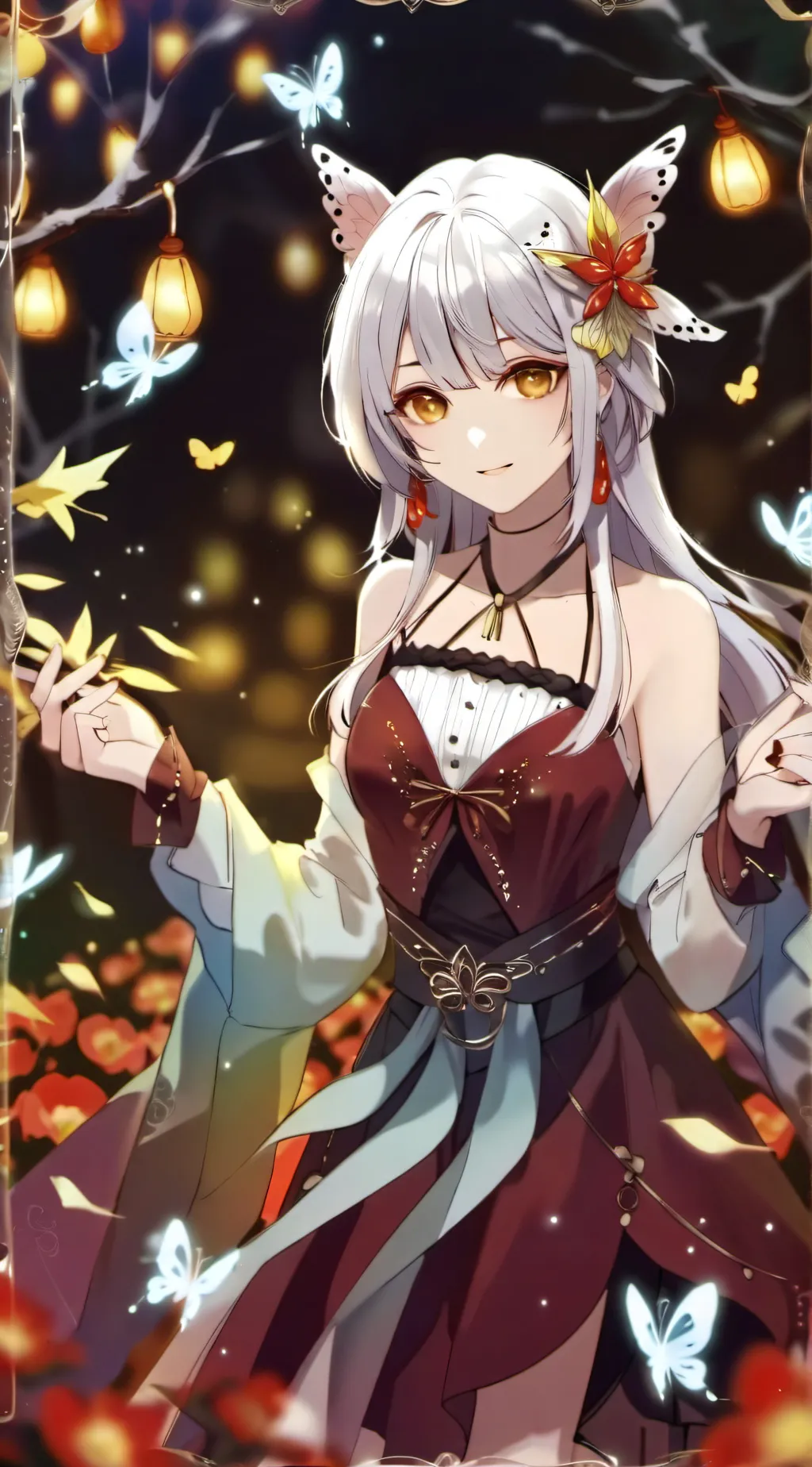 ai character: Rose background