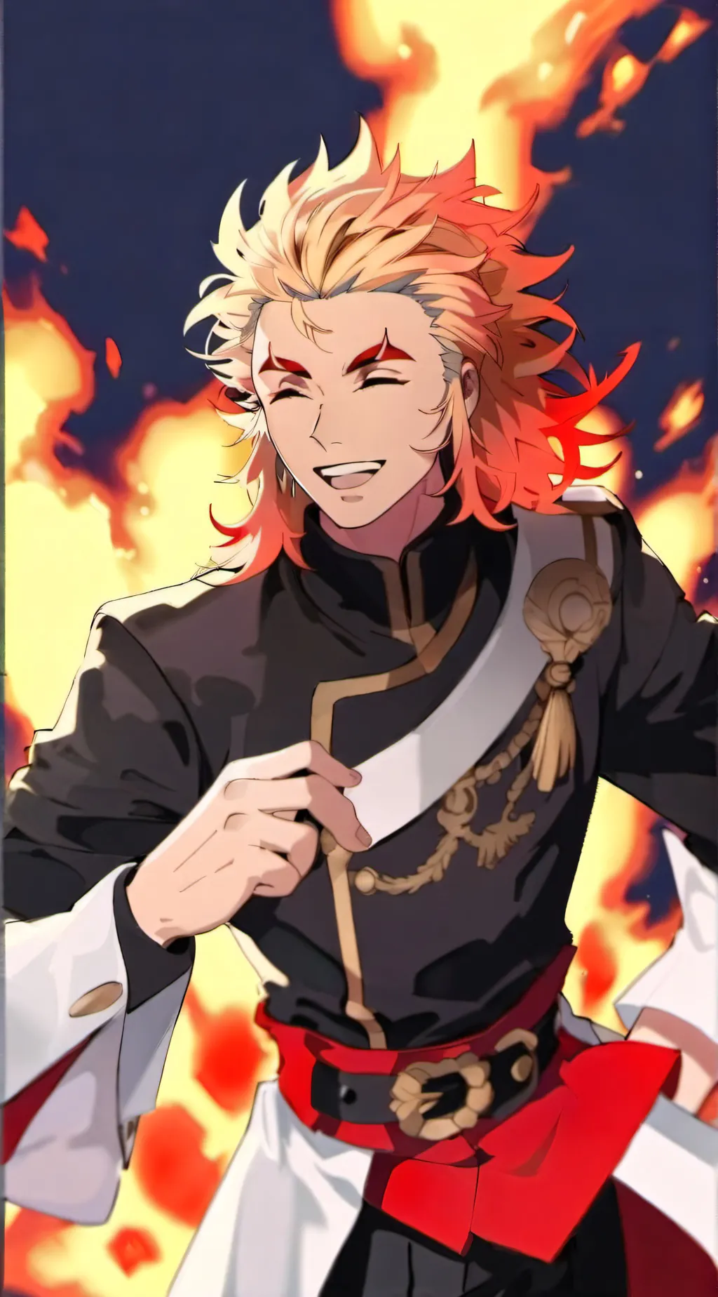 ai character: Rengoku  background