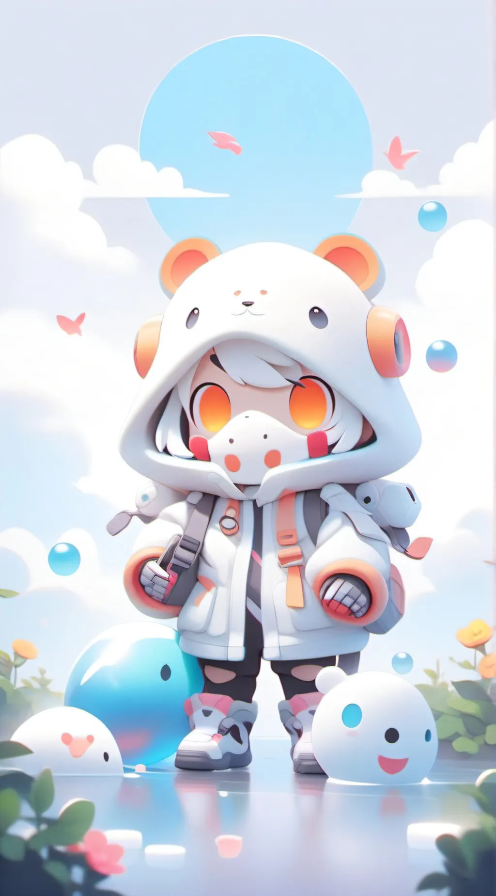 ai character: Whole life earth background