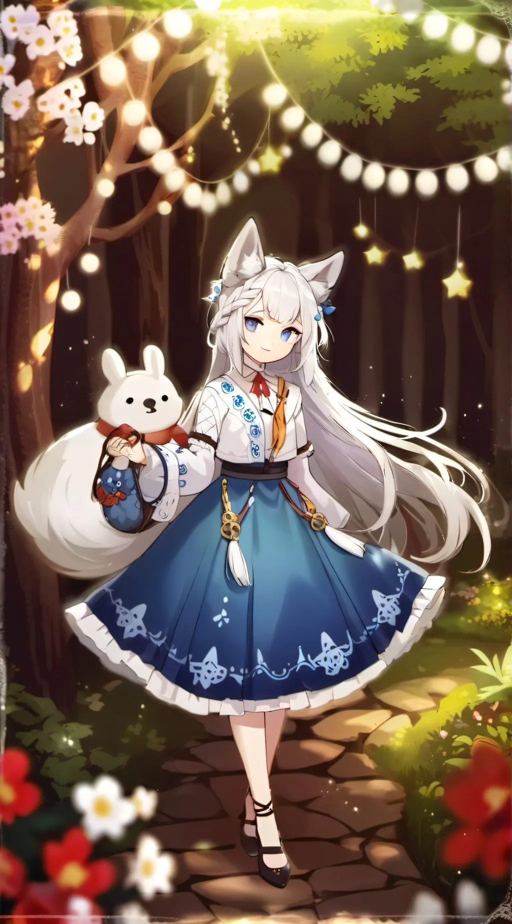 ai character: Cinnamoroll background