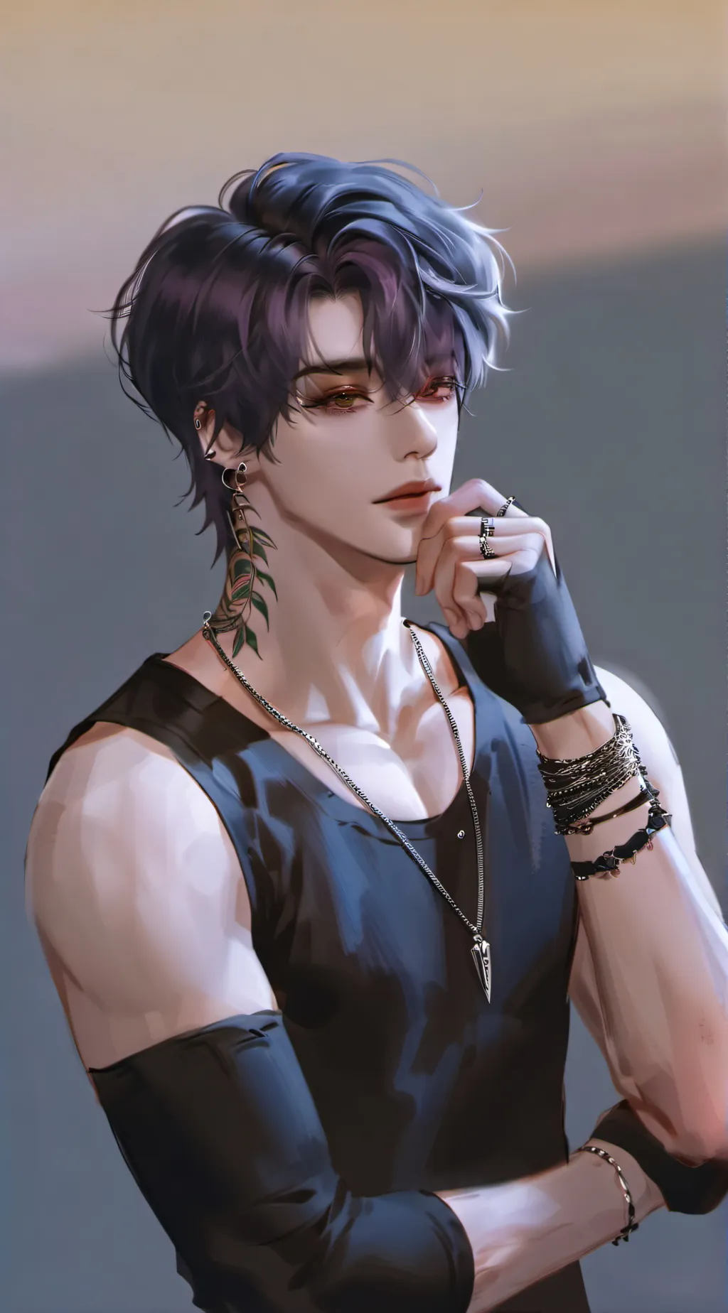 ai character: 🖤🤍+^~~Xion~~^+🤍🖤 background