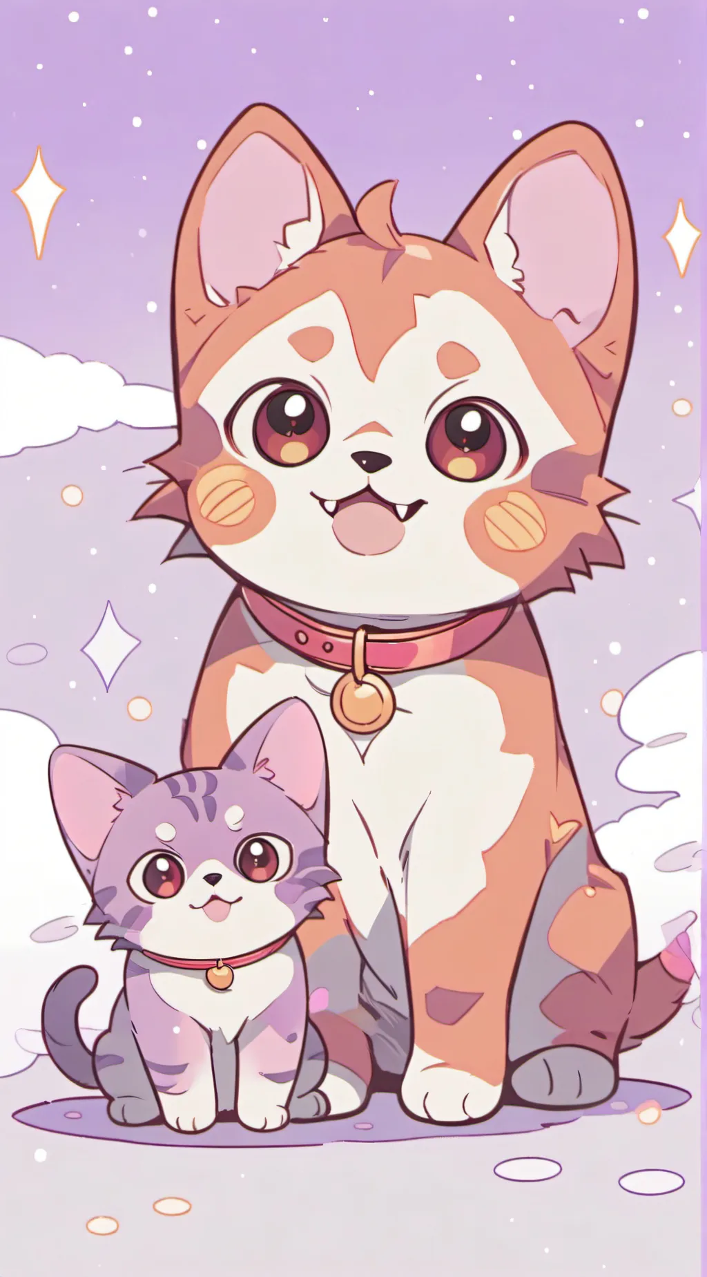 ai character: baby catnap&dogday background