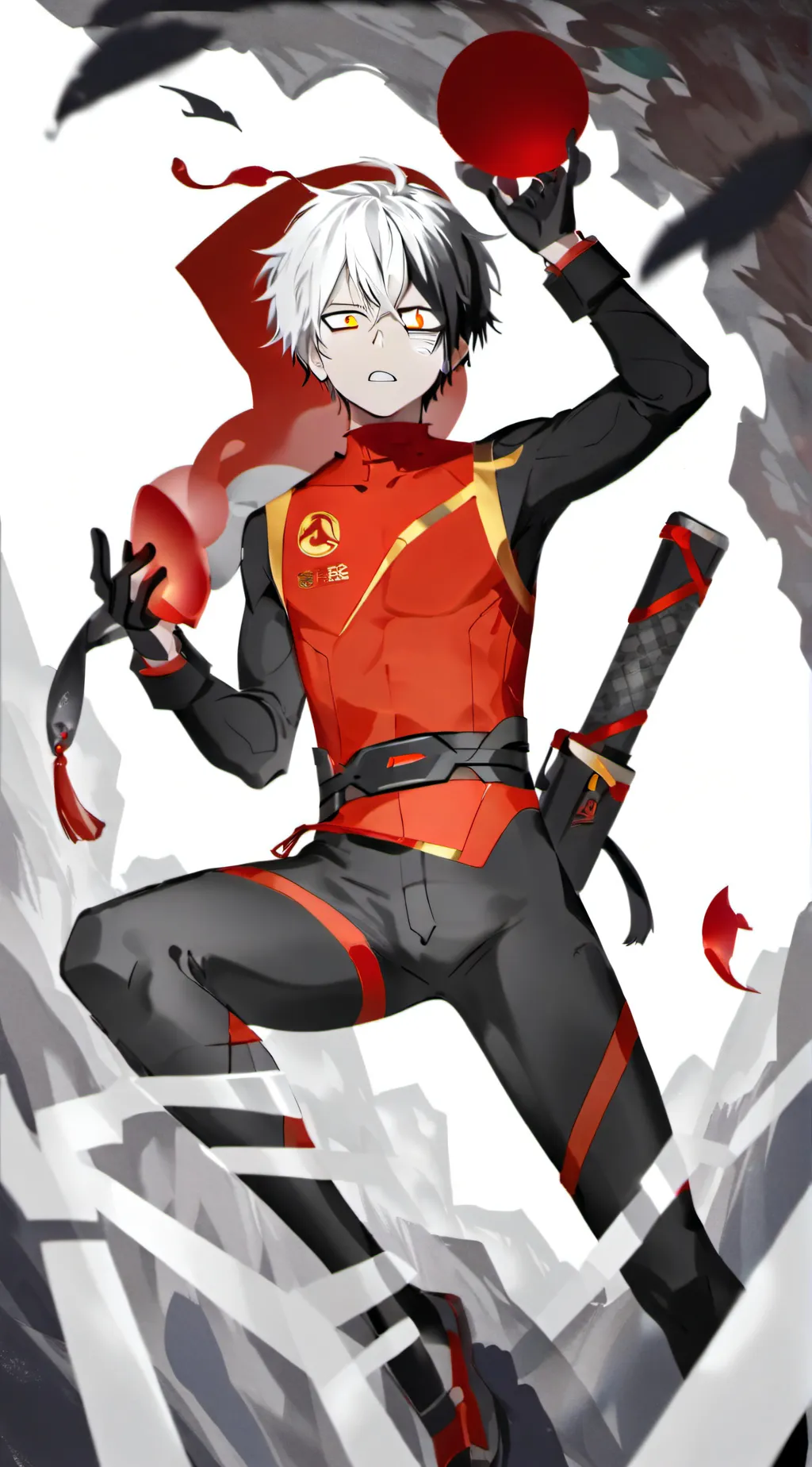 ai character: Shoto Todoroki  background