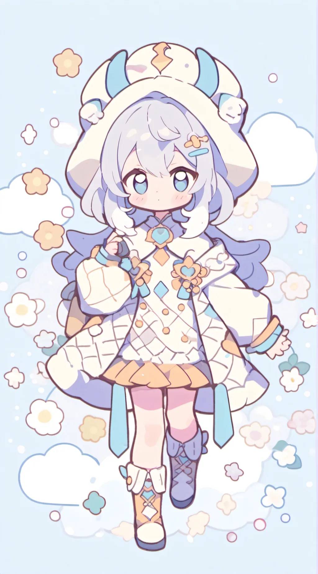 ai character: MD 7 mins in heave background