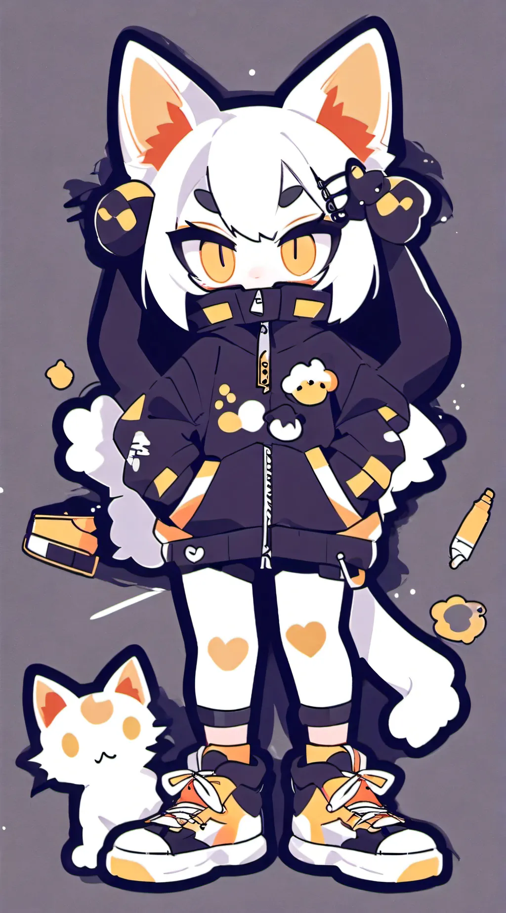 ai character: ライラ・ブラック background