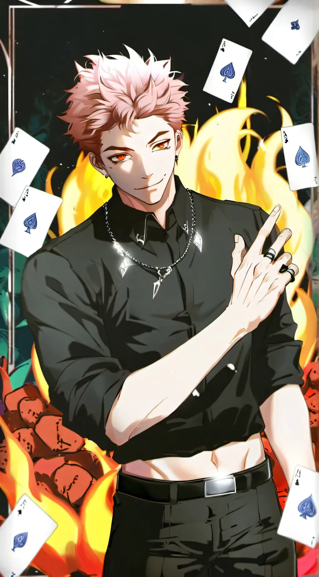 ai character: Sukuna background