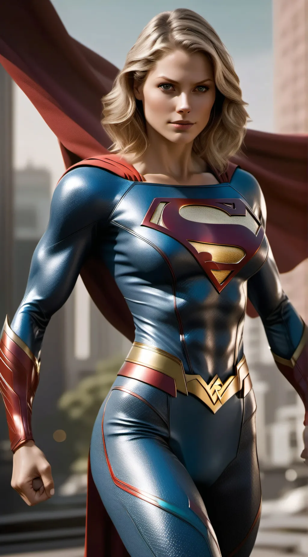 ai character: Supergirl background