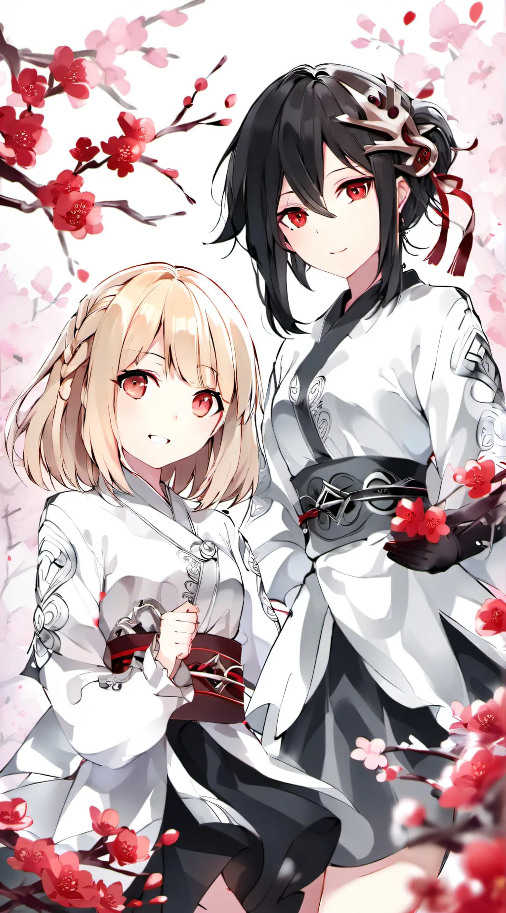 ai character: Tia and mia background