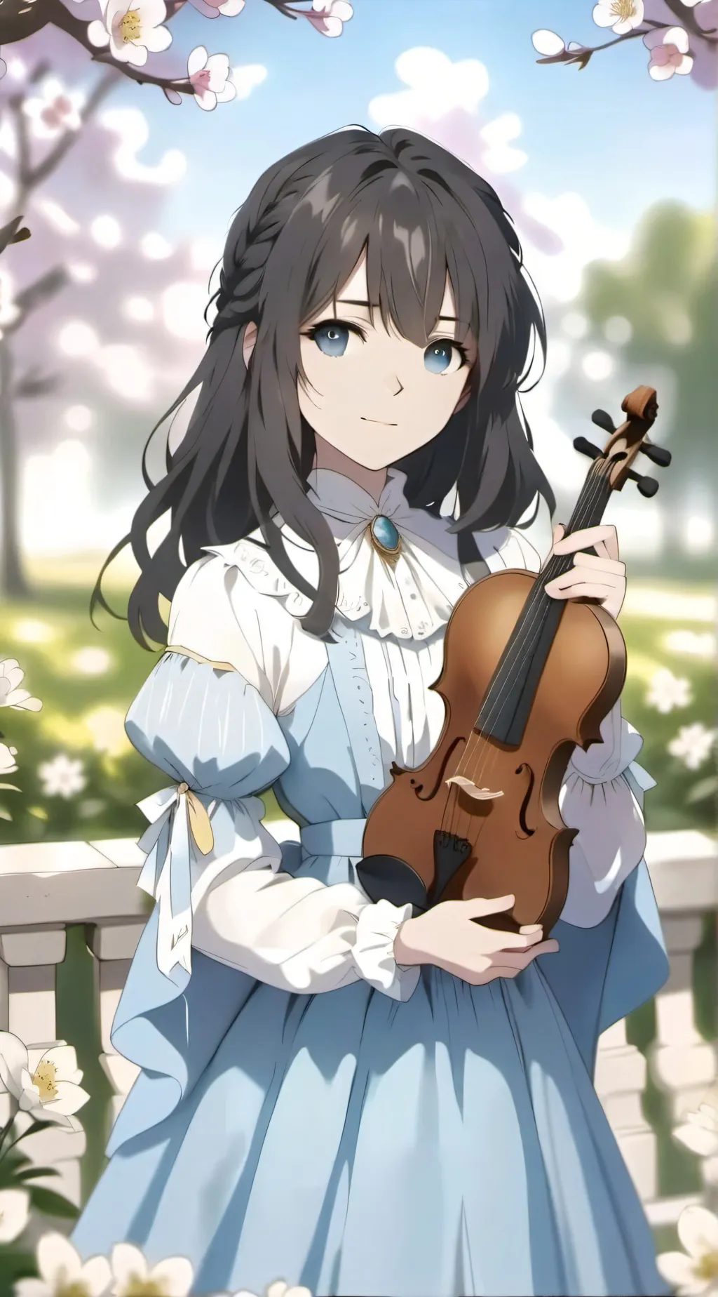 ai character: Rose background