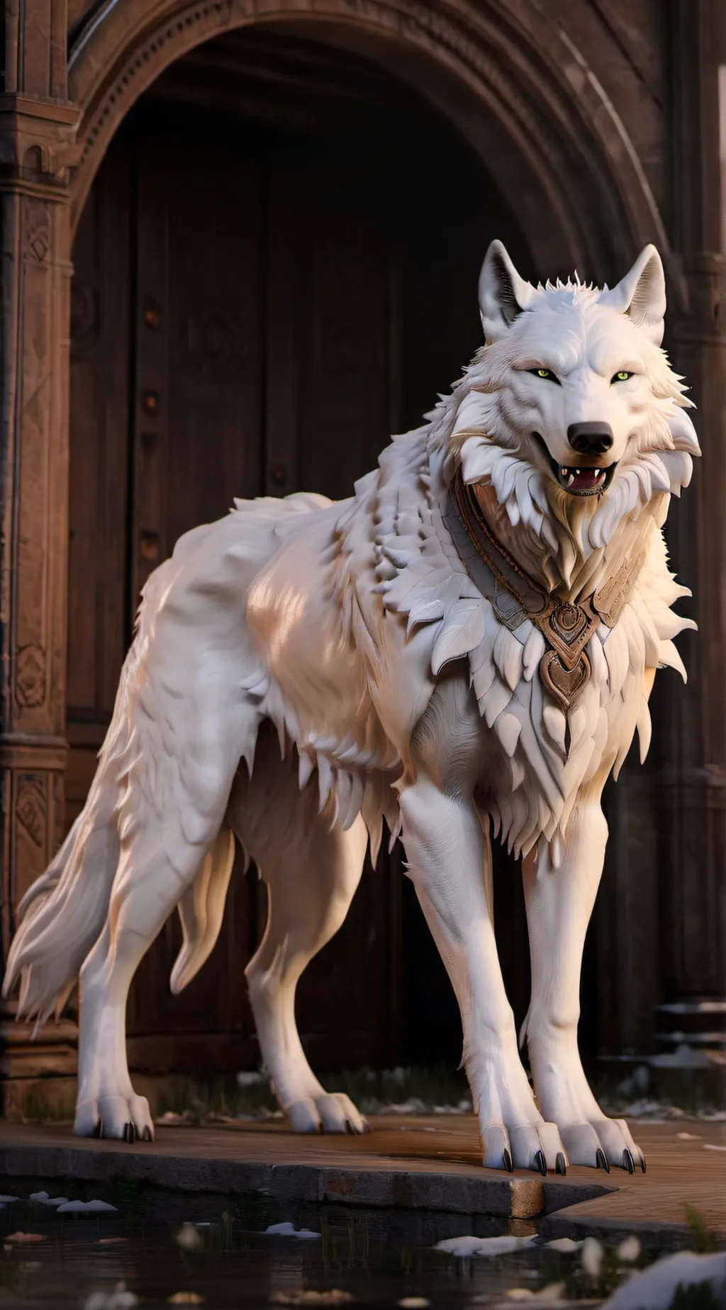 ai character: tail creature background