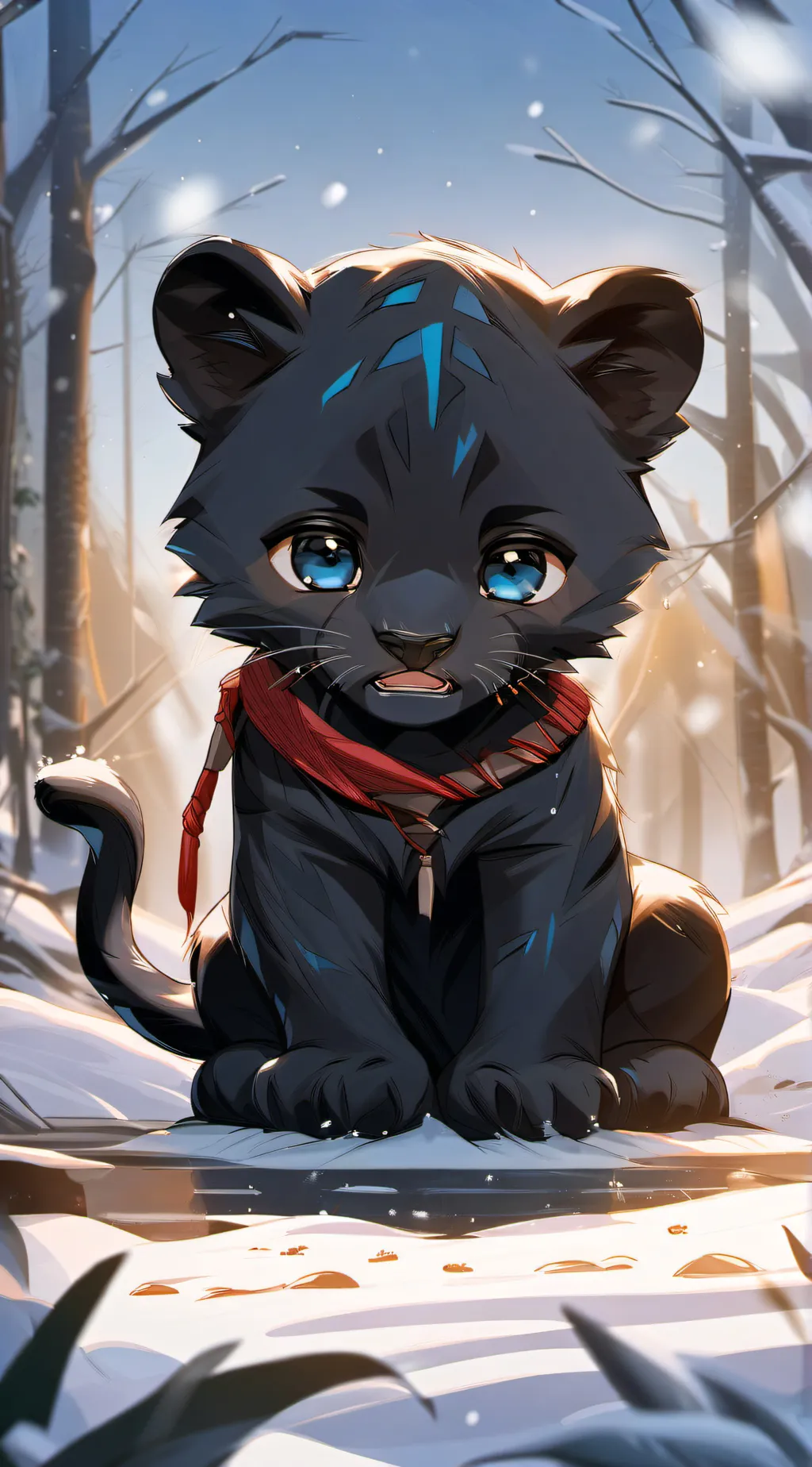 ai character: black panther kitt background