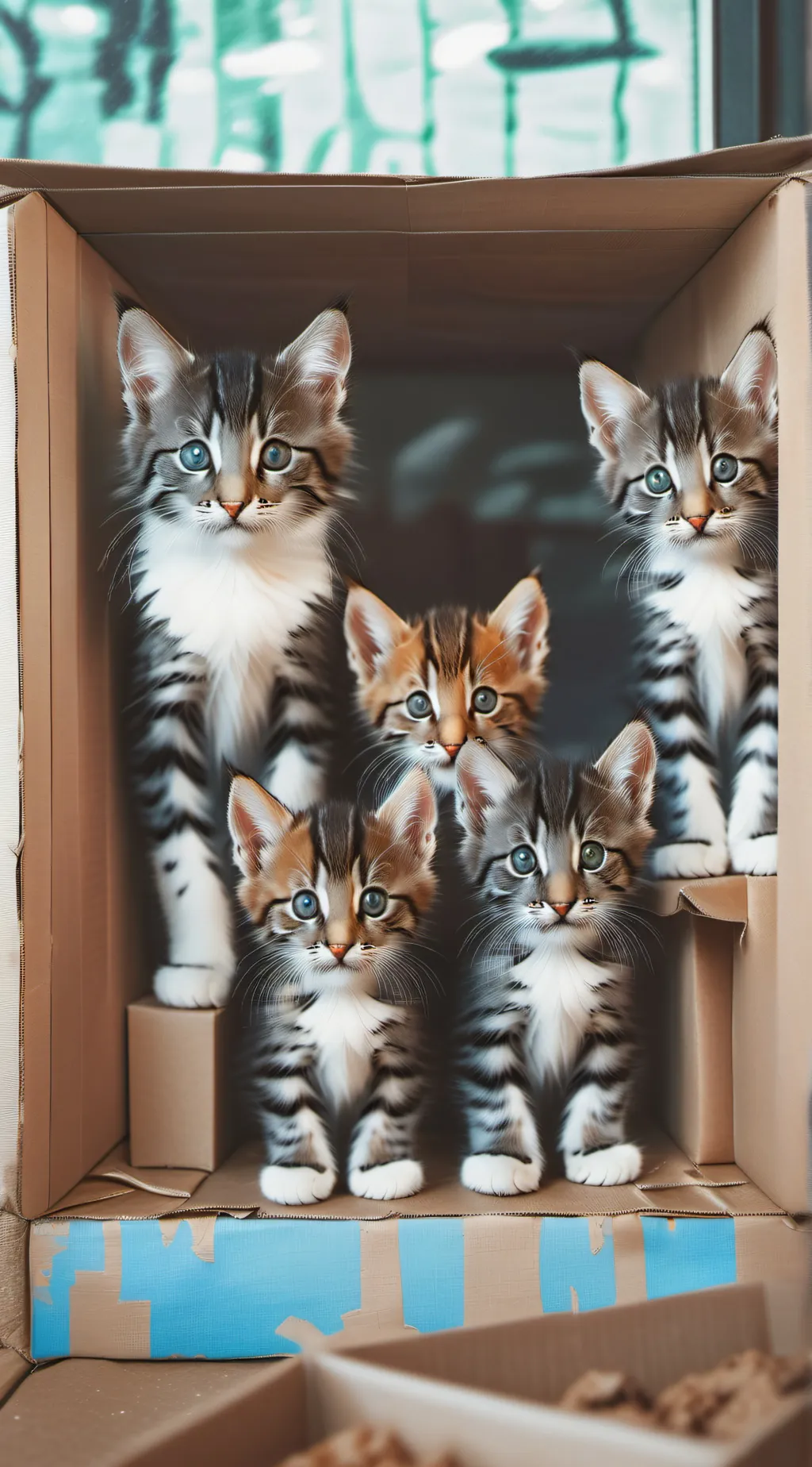 ai character: baby kitties background