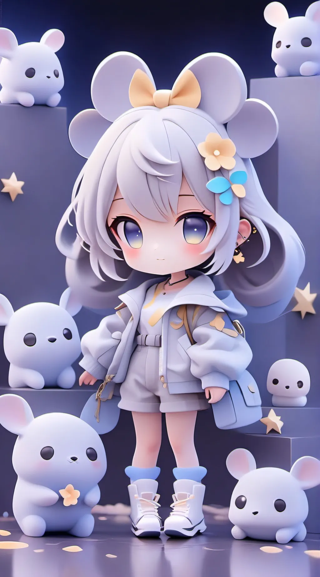 ai character: Audrey cookie background