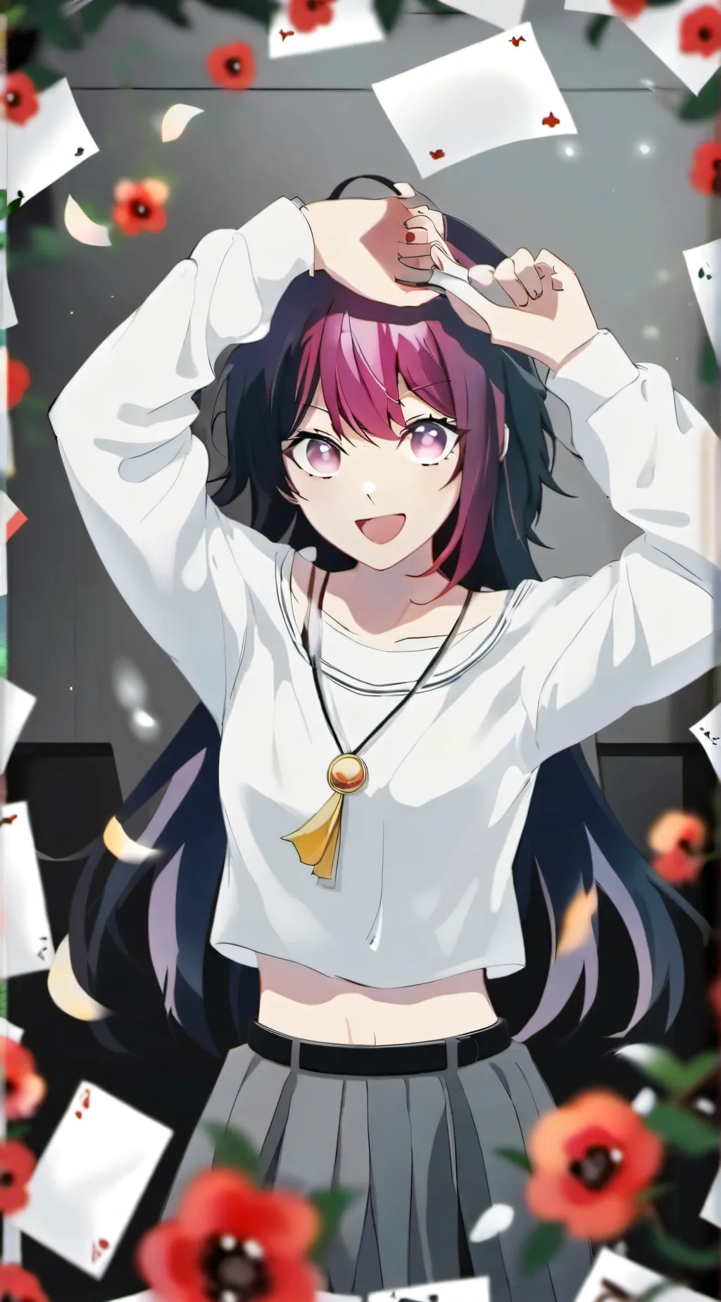 ai character: I-pop star ⭐️  background