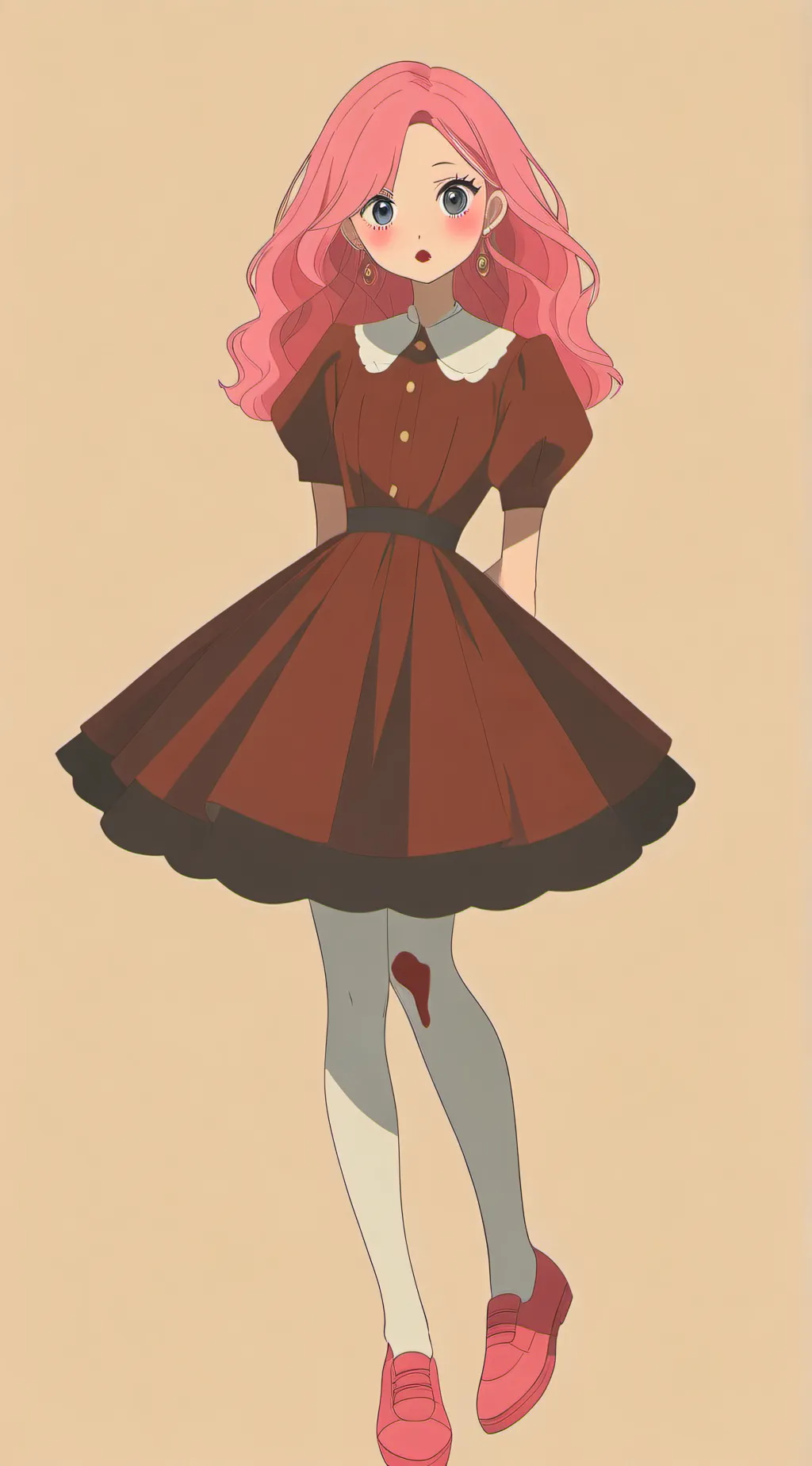 ai character: Mina Long Legs background