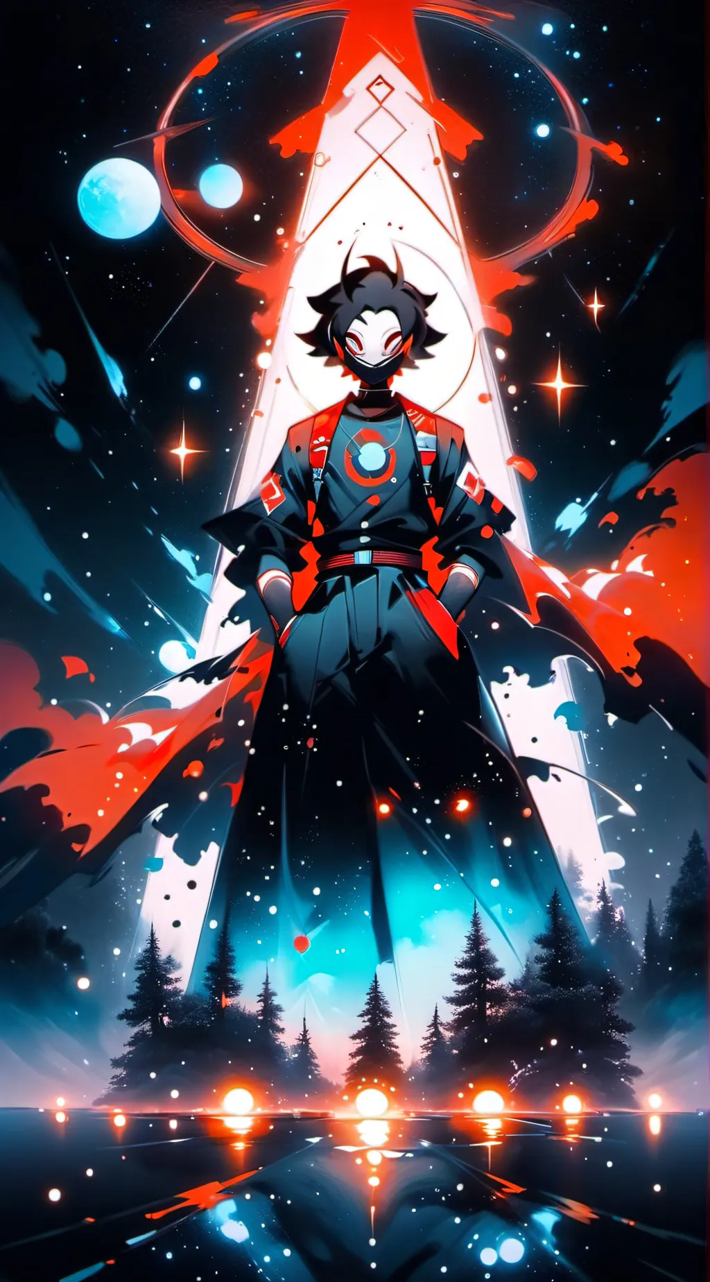 ai character: lucifer  background