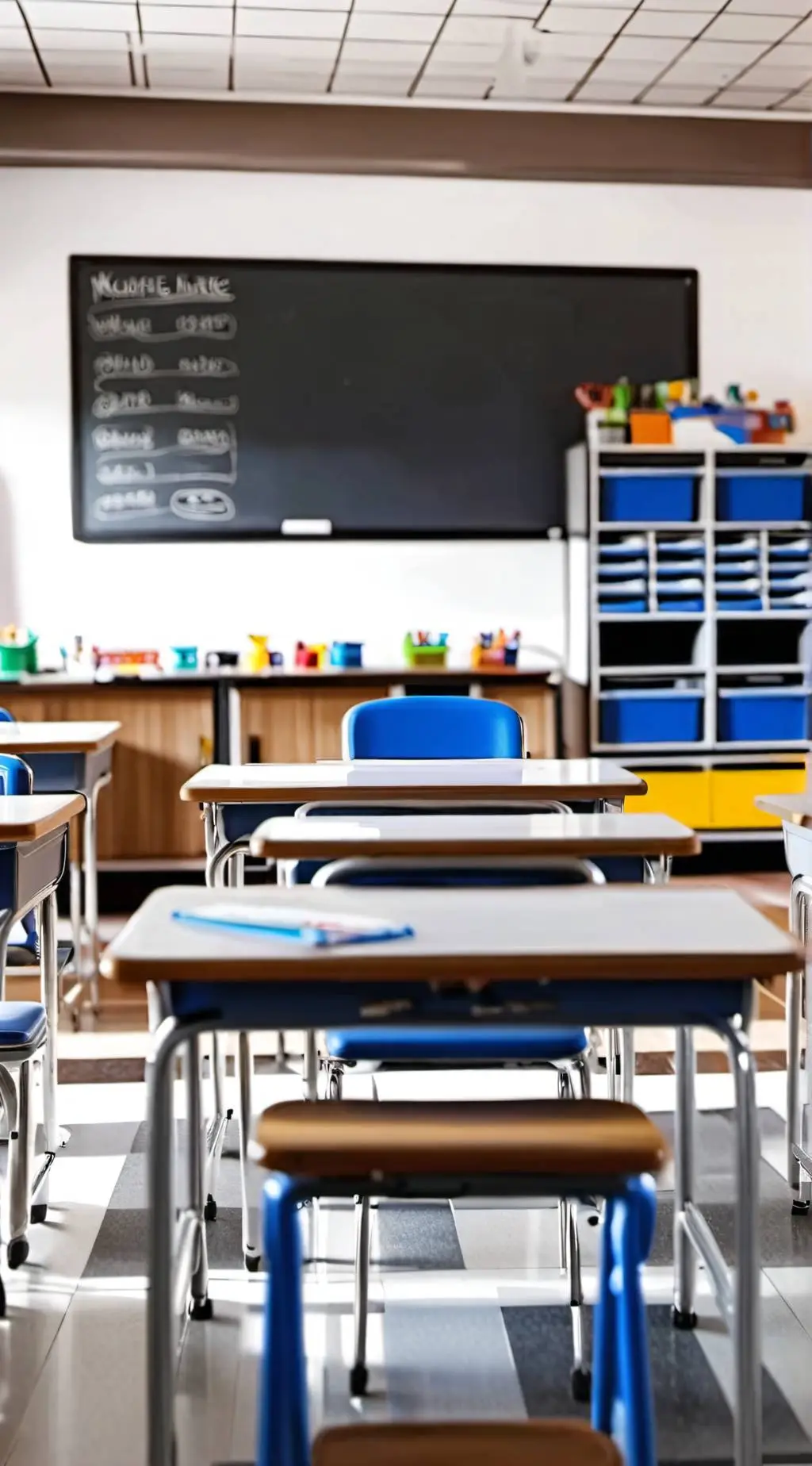 ai character: Elementary school  background