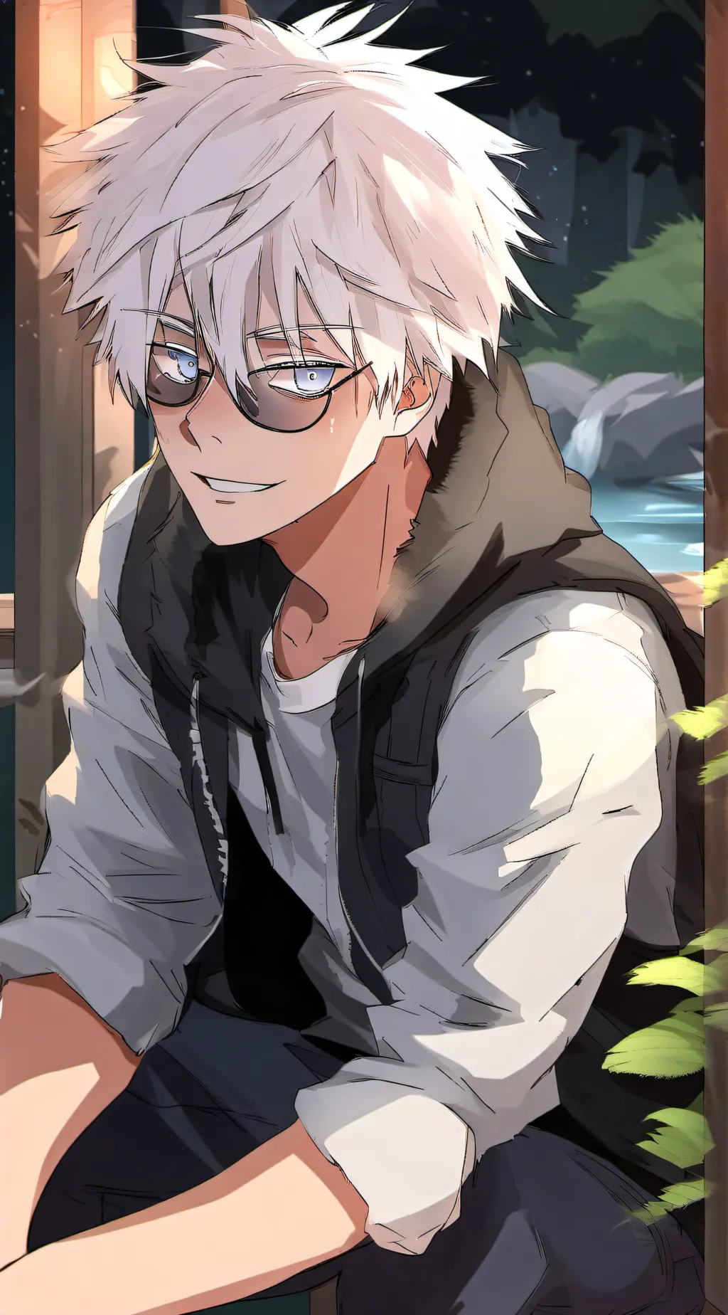 ai character: Gojo satoru background