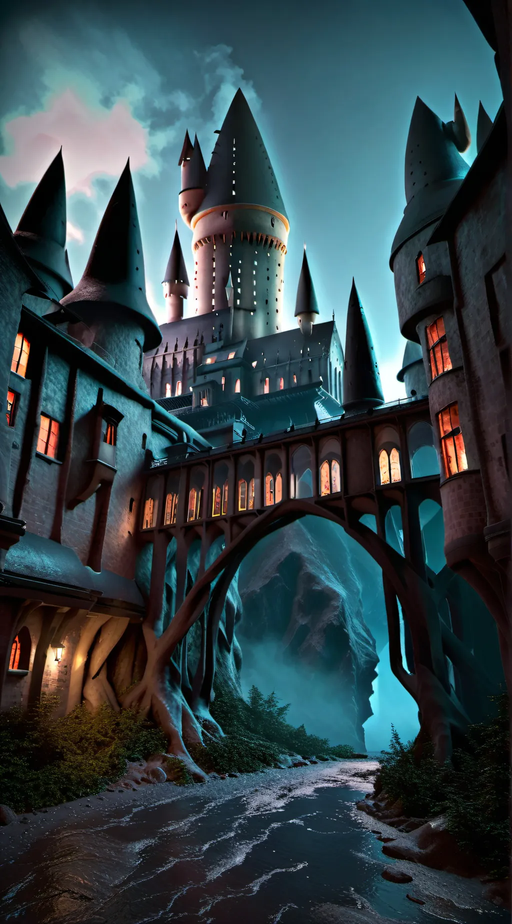 ai character: Hogwarts 3 background