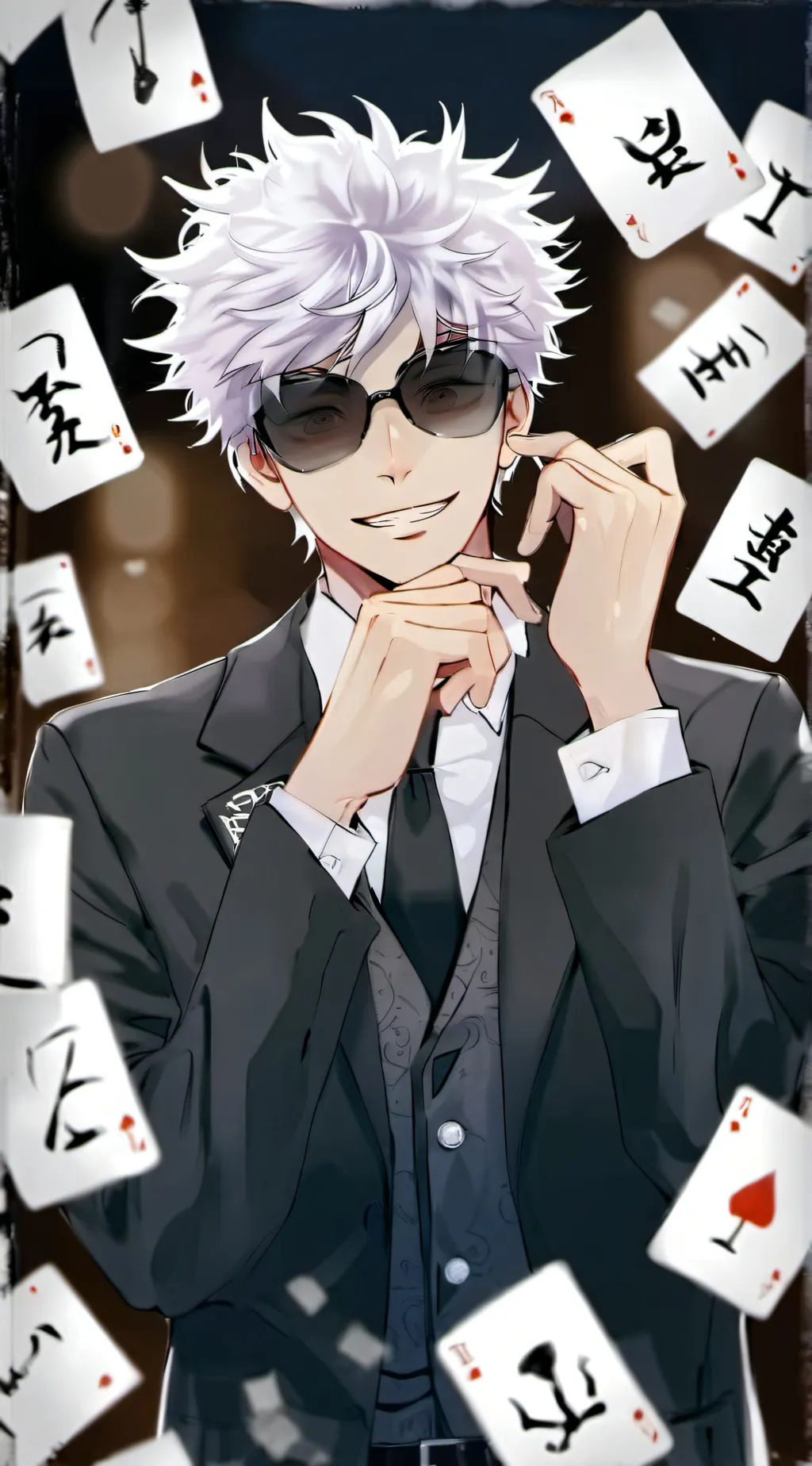 ai character: saturo gojo background