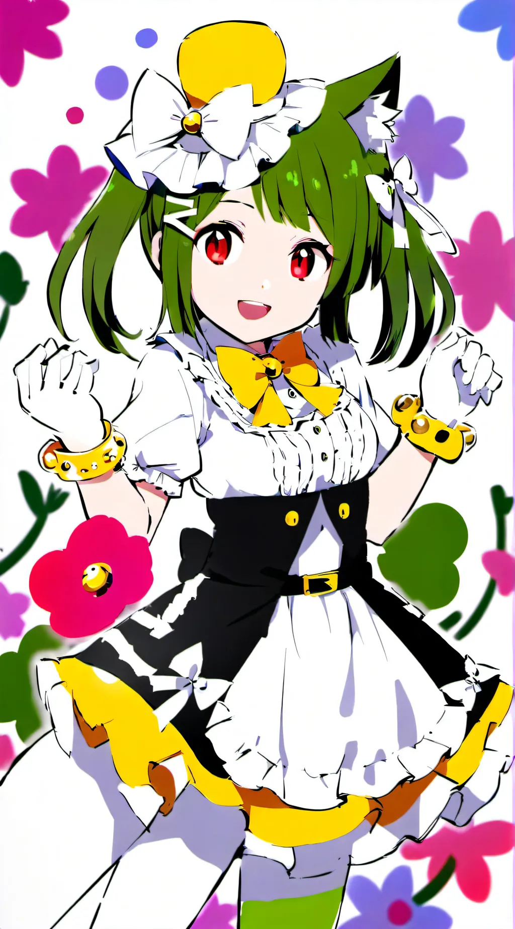 ai character: Dandy being sus background