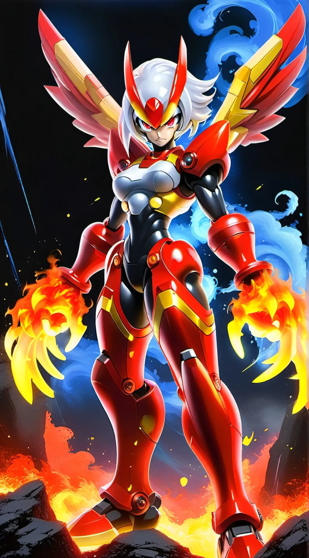 ai character: Blaze background