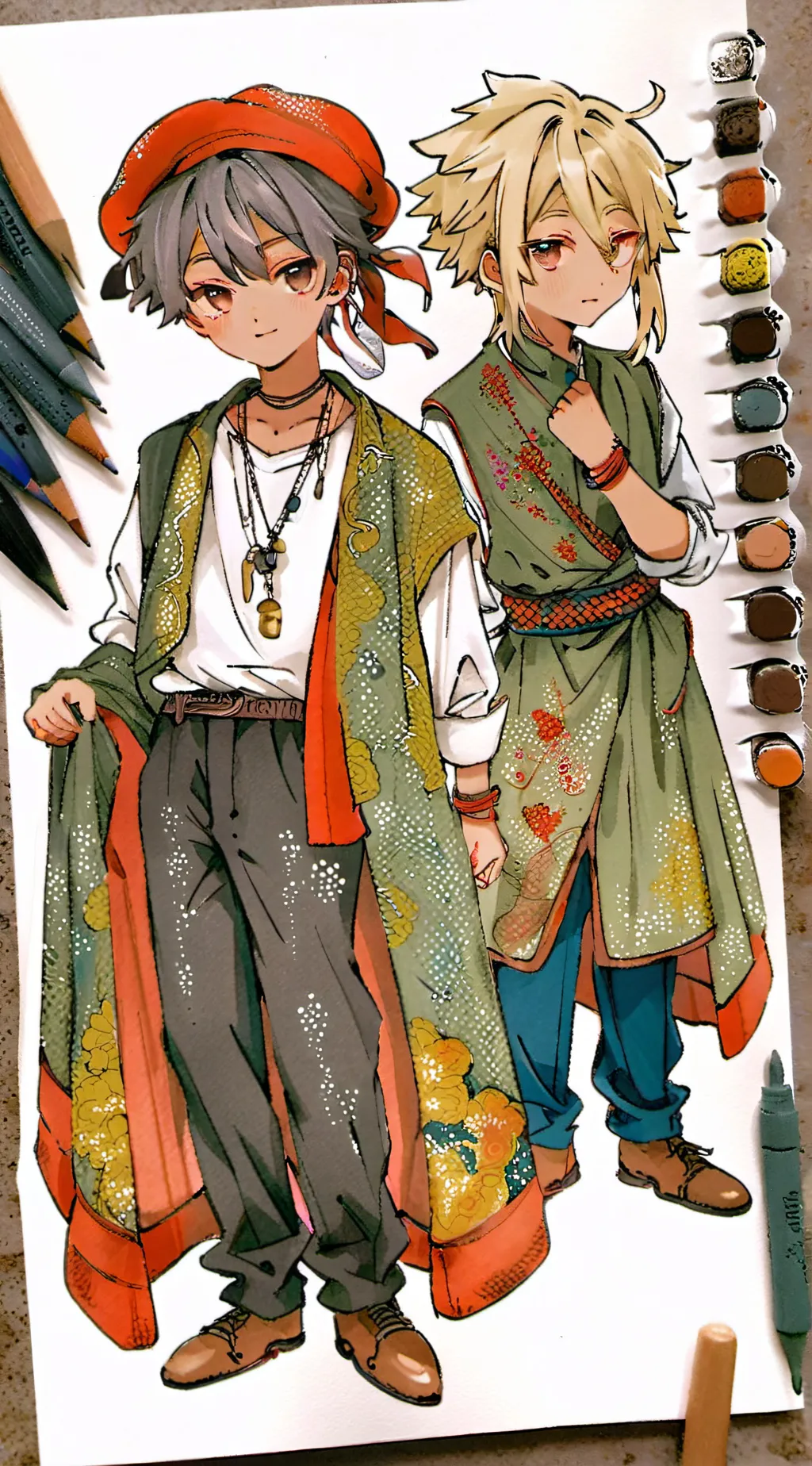 ai character: LEXI AND TYLER background