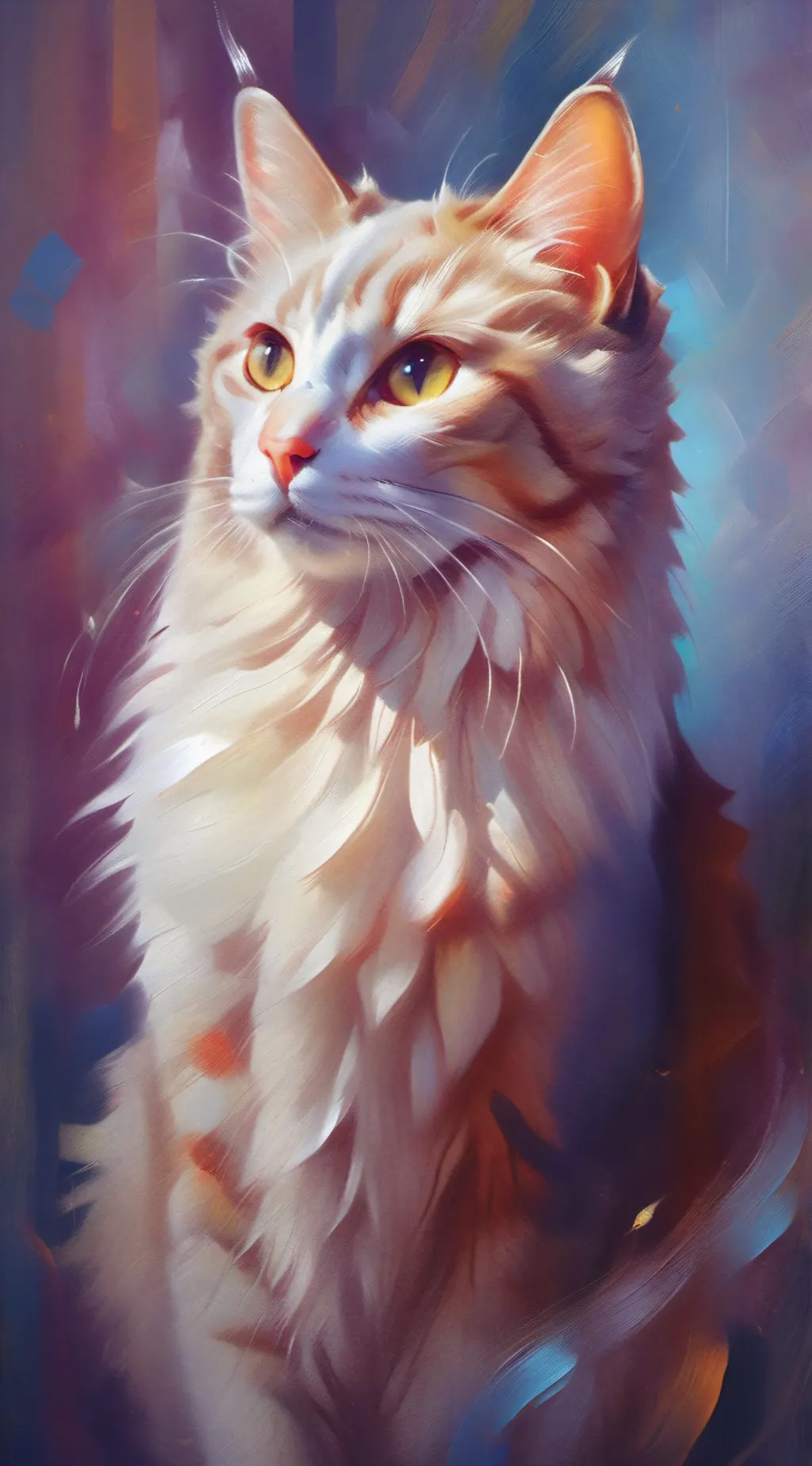 ai character: kitty>:3 background